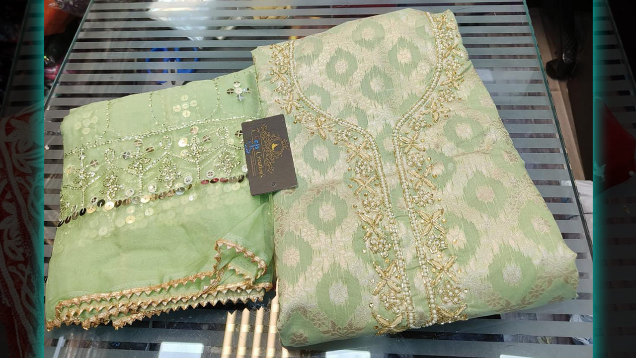 7Seas Creation's Suits | Banarasi Silk With Beautiful Weaving All Over | 4 Colours