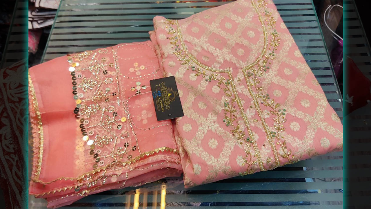 7Seas Creation's Latest Suits | Banarasi Silk With Beautiful Weaving All Over #shorts