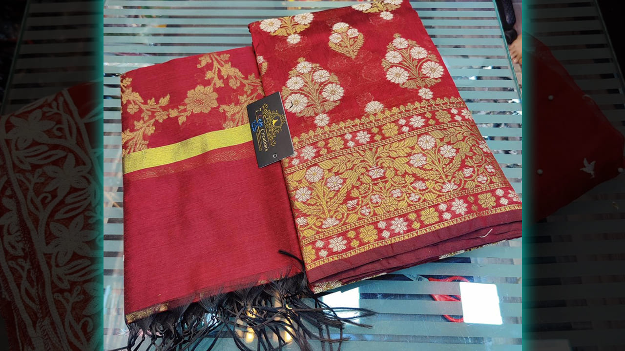 7 Seas Creation's Suits | Banarasi Silk With Beautiful Dual Colour & Heavy Weaving All Over