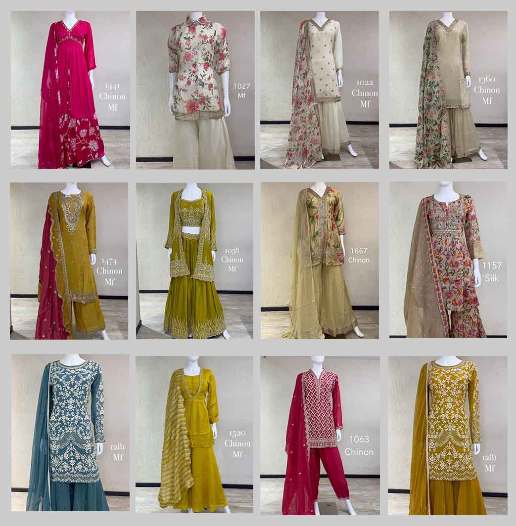 Divine Fab Latest Ladies Suits | chinon muslim Organza handwork suits