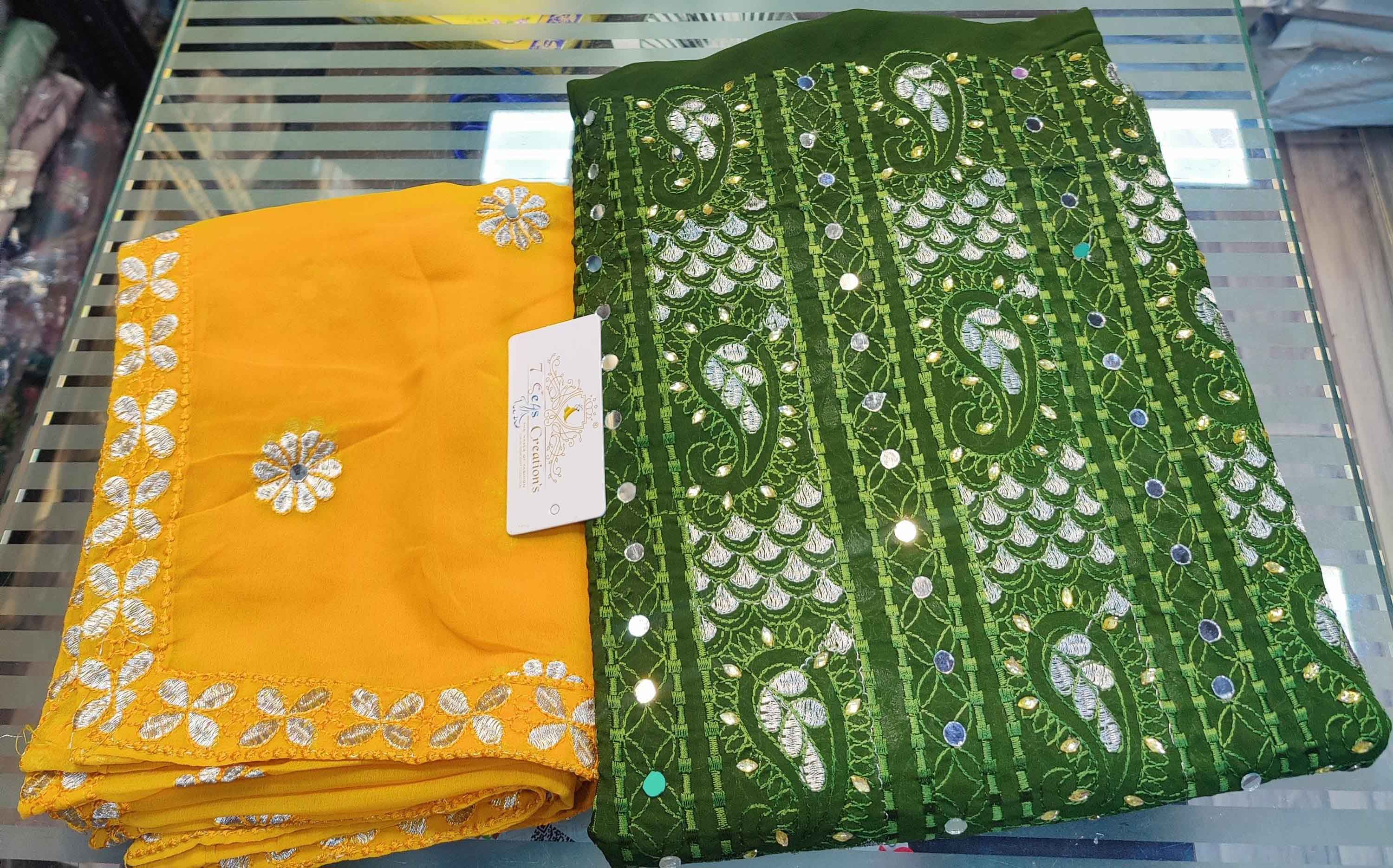 DIVINE MESSENGER | Divine Fab Latest Ladies Suits | CHIKANKARI DRESS MATERIALS Micro crepe