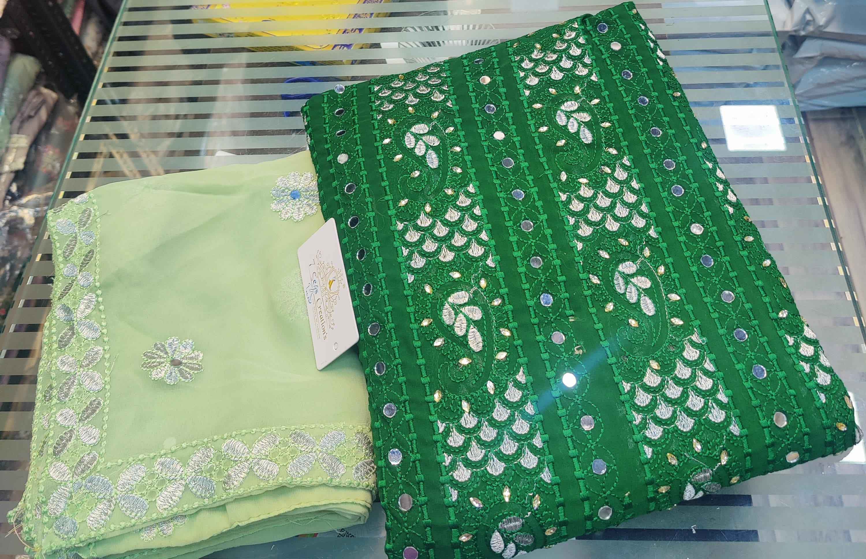 DIVINE MESSENGER | Divine Fab Latest Ladies Suits |  beautiful chikankari  work  FRONT & BACK WORK FULL WORK