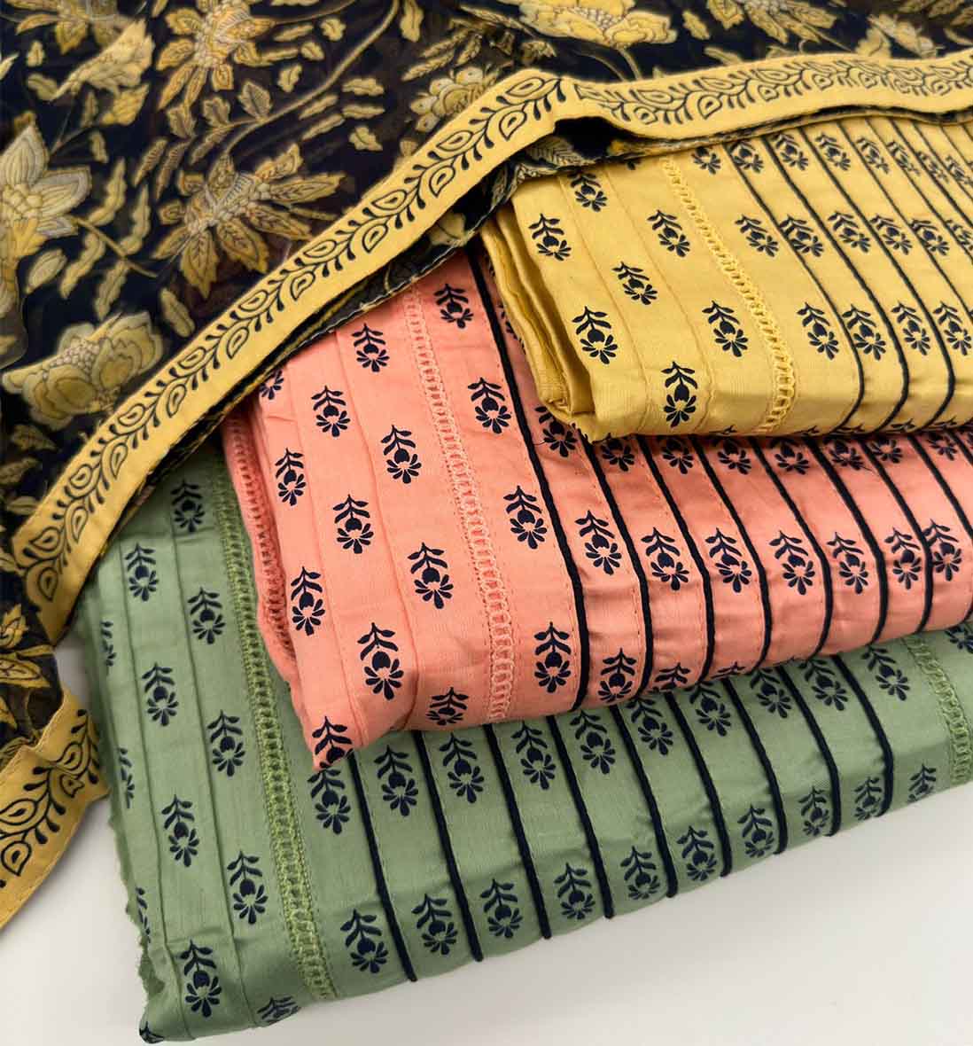DIVINE MESSENGER | Divine Fab Latest Ladies Suits | pure chiffon printedBottom pure cotton satin
