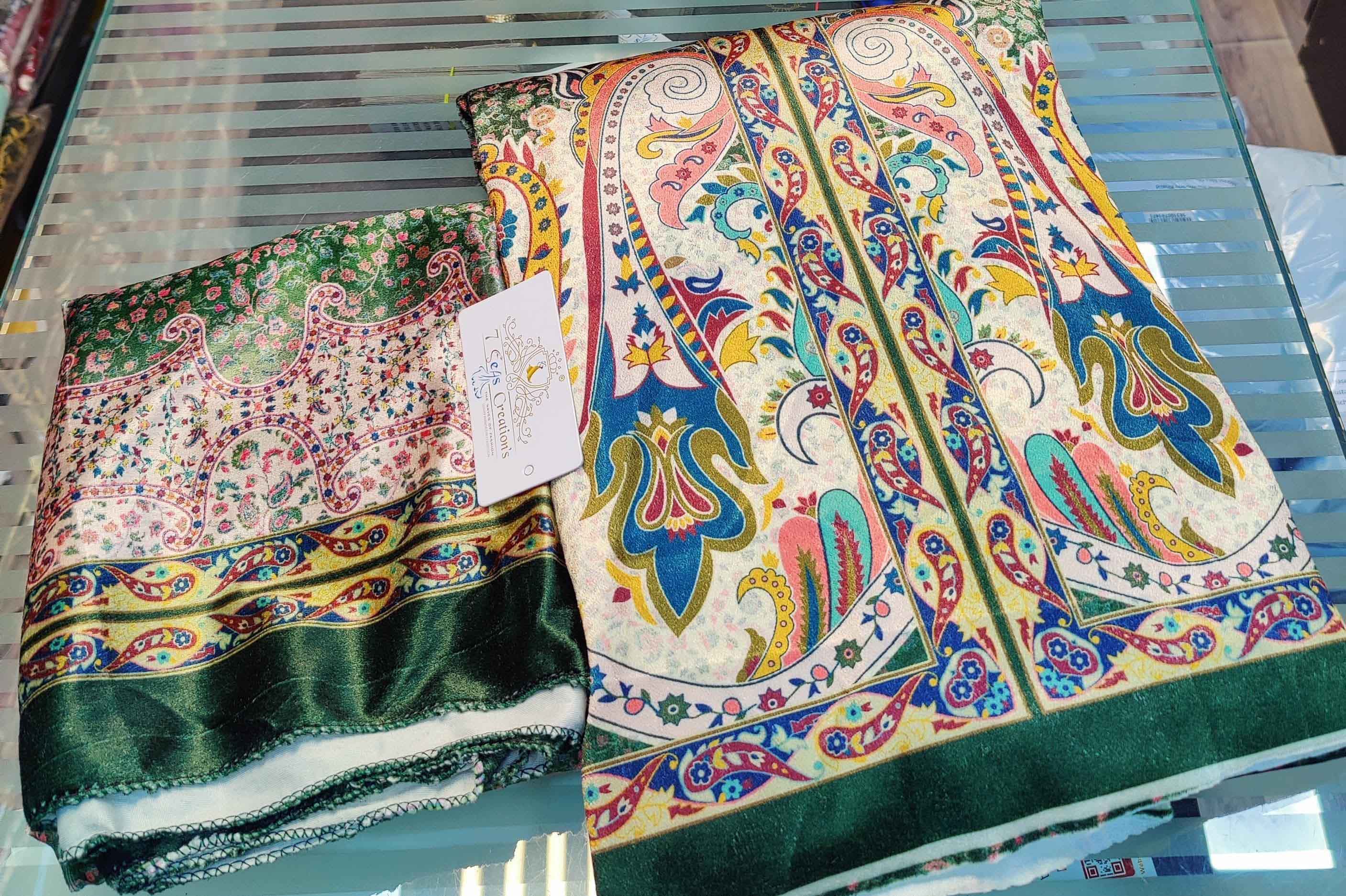 DIVINE MESSENGER | 03 Divine Fab Latest Ladies Suits | DUPATTA Twill micro velvet with beautiful digital