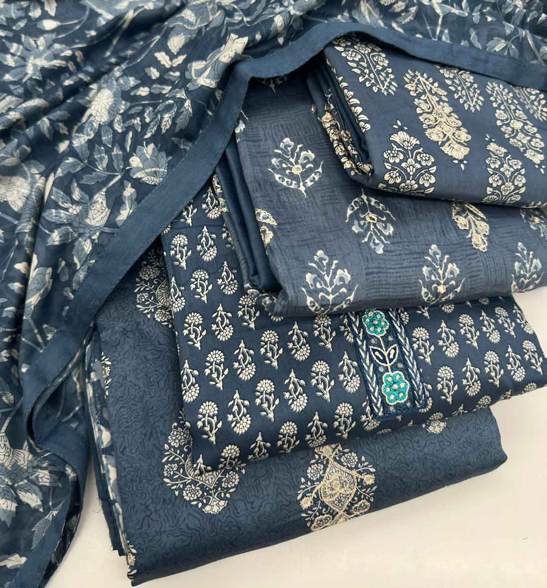 DIVINE MESSENGER | Divine Fab Latest Ladies Suits | pure cotton satin work Dupatta pure muslin