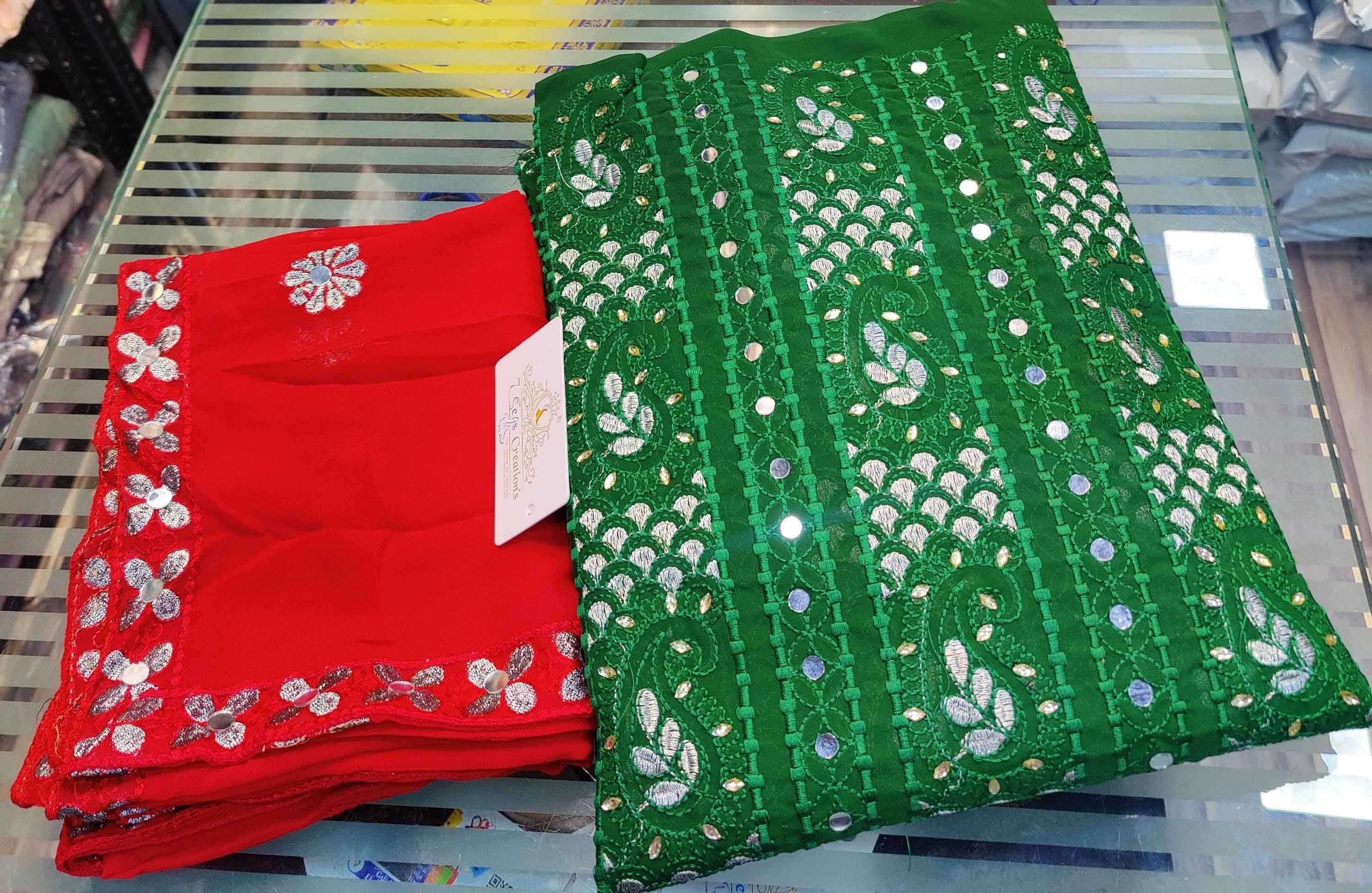 DIVINE MESSENGER | Divine Fab Latest Ladies Suits | Georgette with beautiful chikankari & Mirror