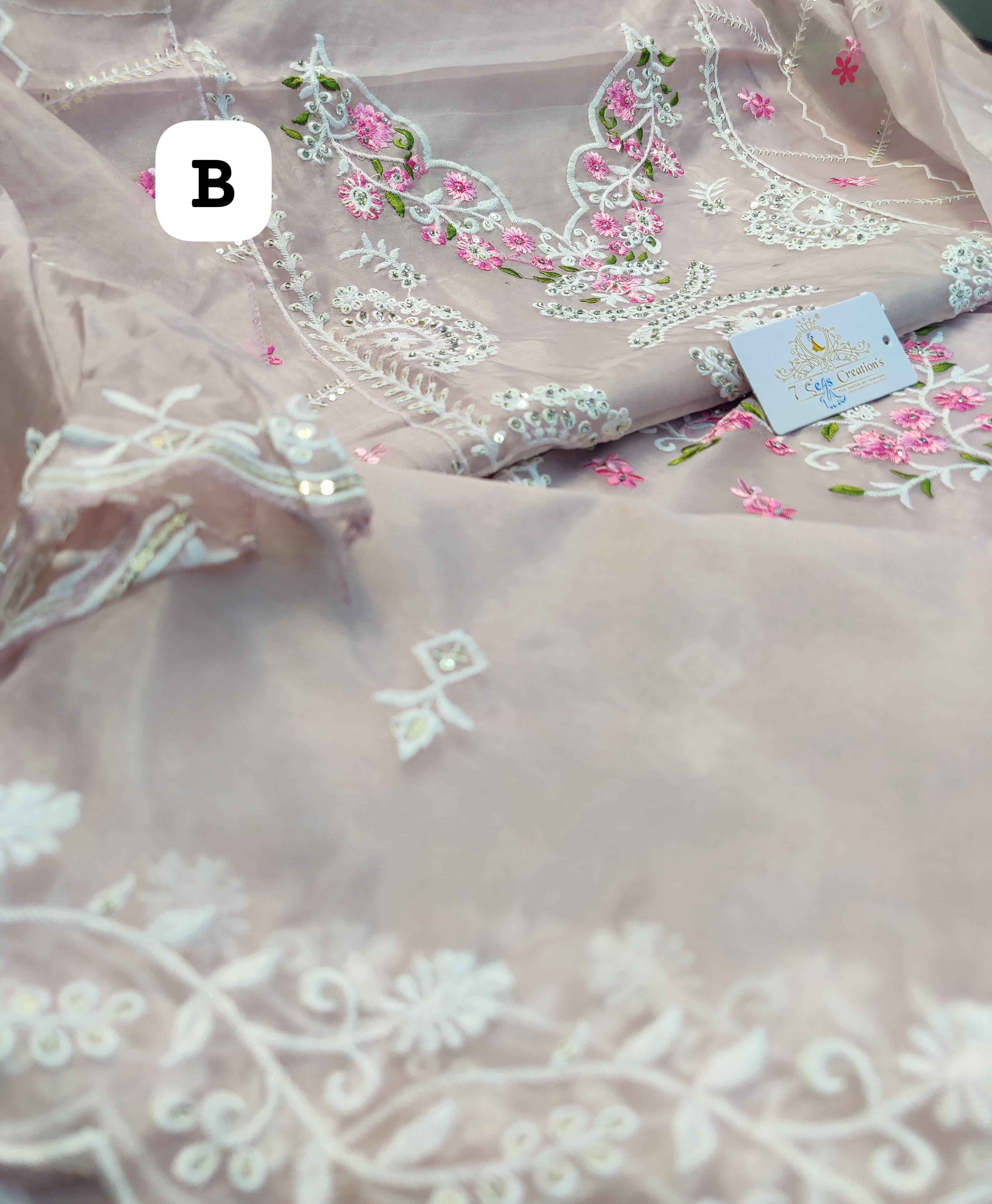 DIVINE MESSENGER | Divine Fab Latest Ladies Suits | Both sided heavy  embroidery & sequins work border