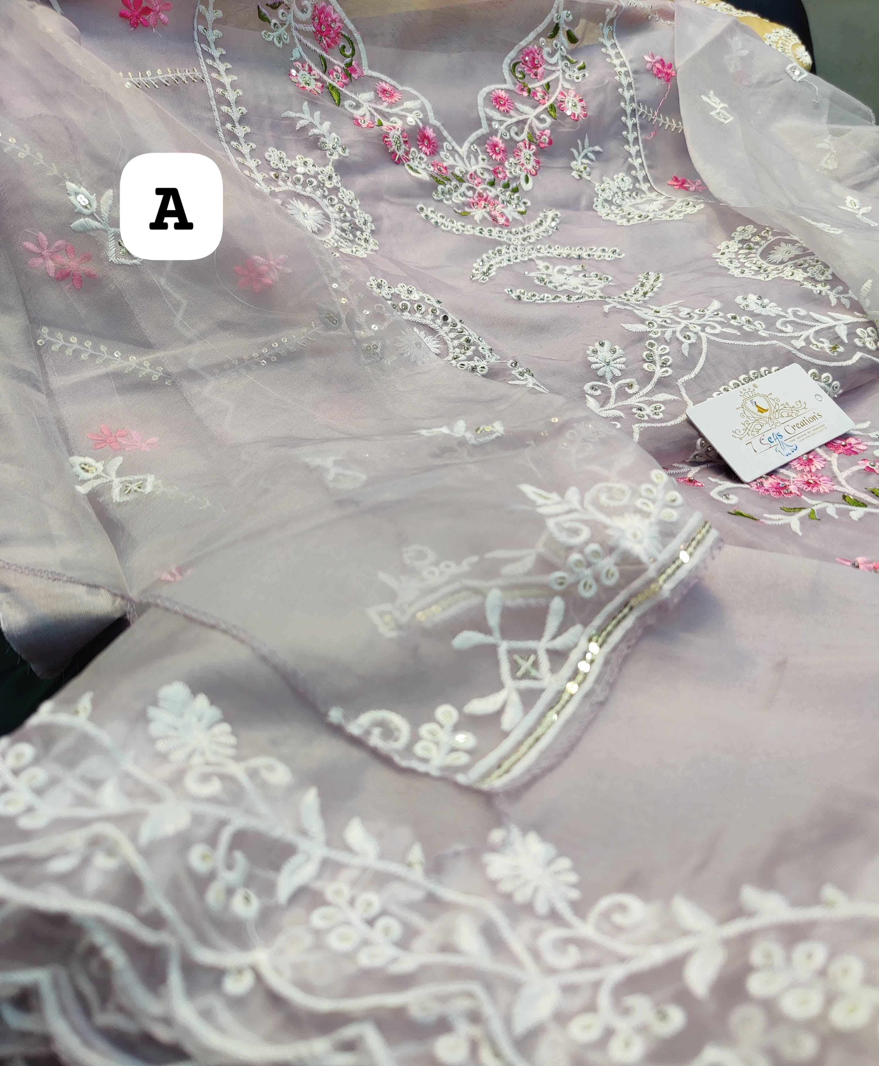 DIVIEN MESSENGER | Divine Fab Latest Ladies Suits | Organza with beautiful Multi-colored embroidery