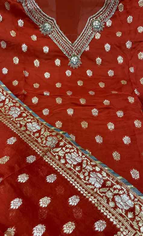DIVINE MESSENGER | Divine Fab Latest Ladies Suits | pure organza jacquard handwork Dupatta