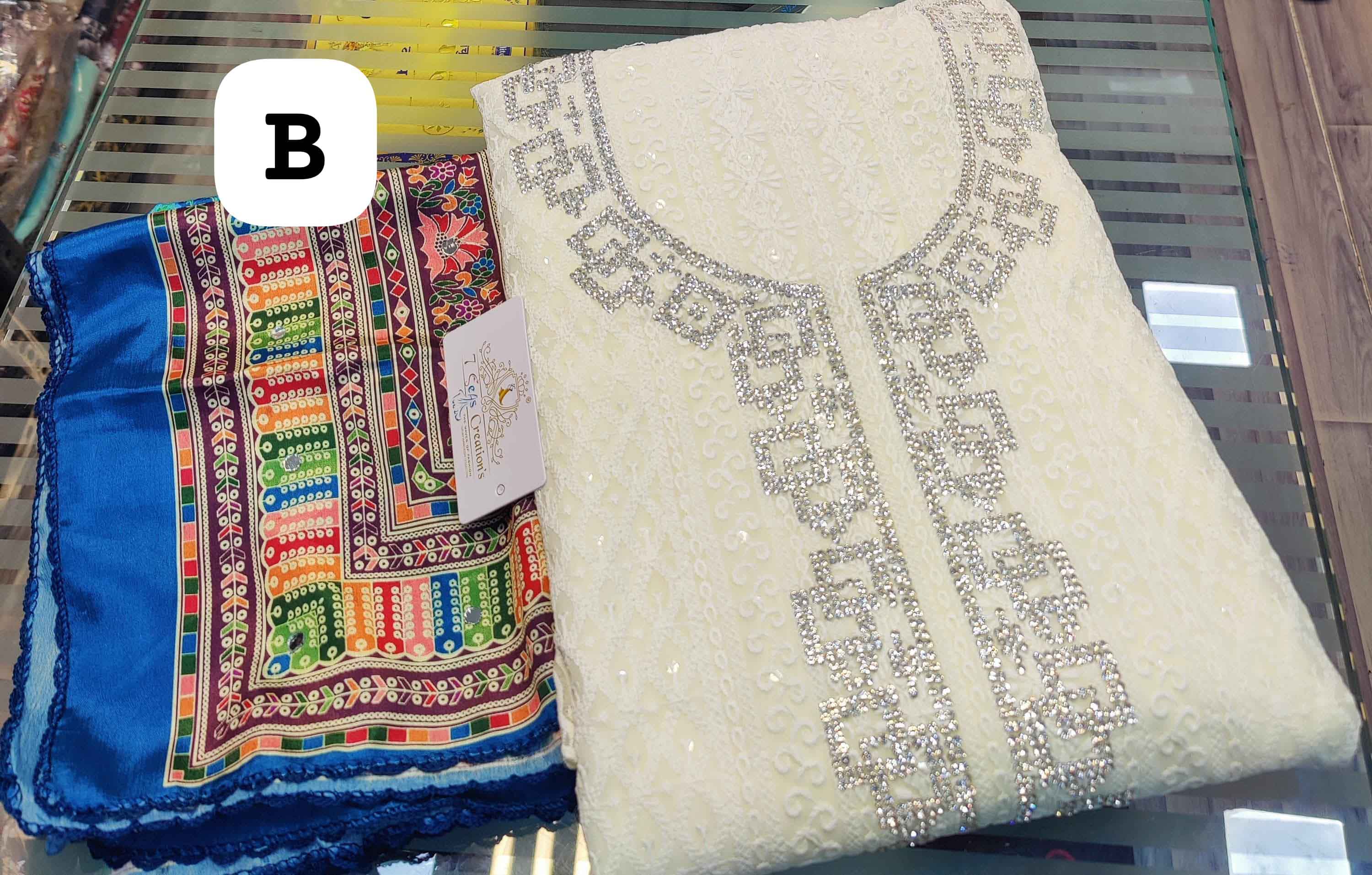 DIVINE MESSENGER | Divine Fab Latest Ladies Suits | embroidery & heavy sequins work  Micro crepe