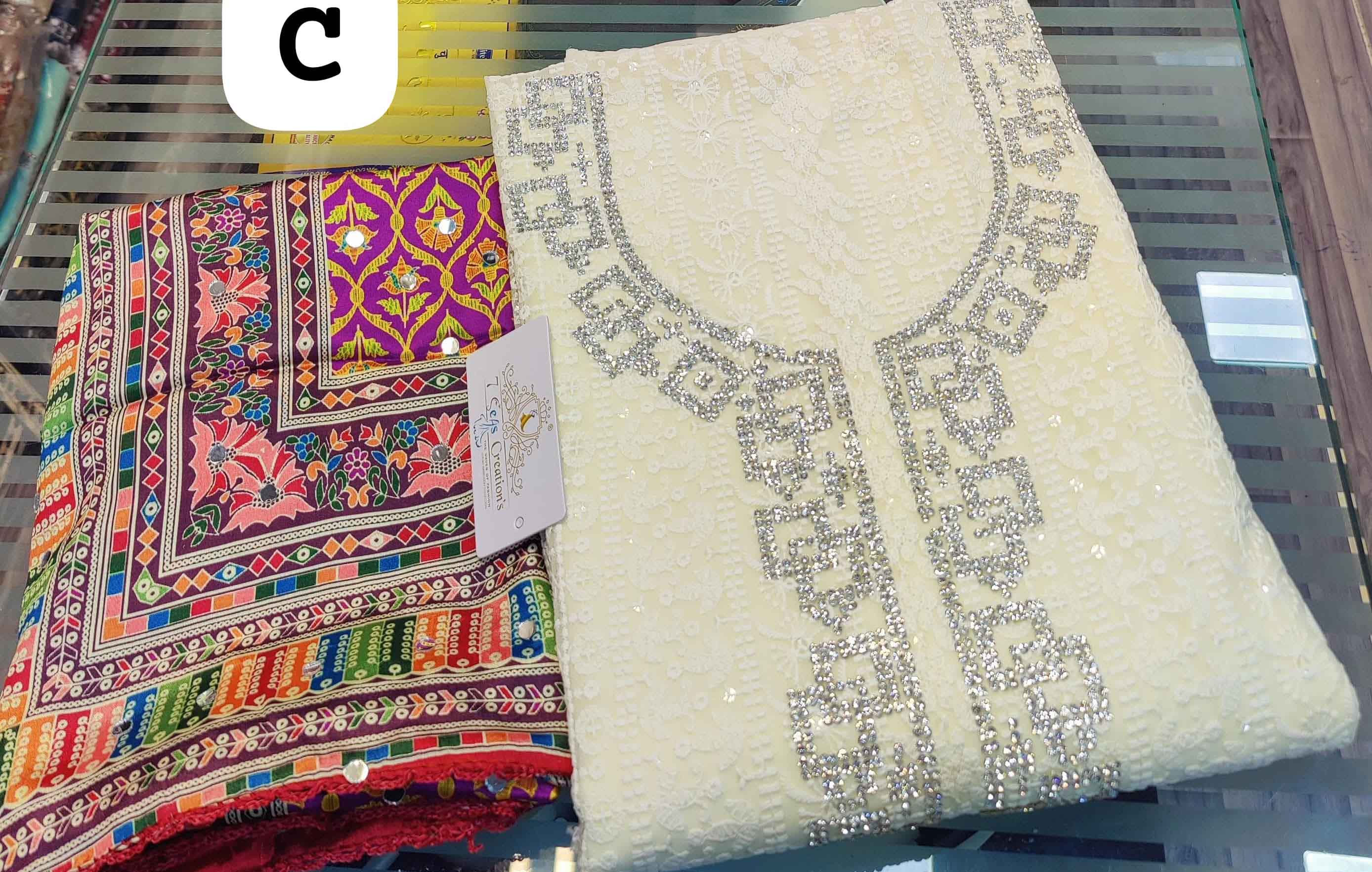 DIVINE MESSENGER | Divine Fab Latest Ladies Suits | heavy sequins work Heavy Jarkan