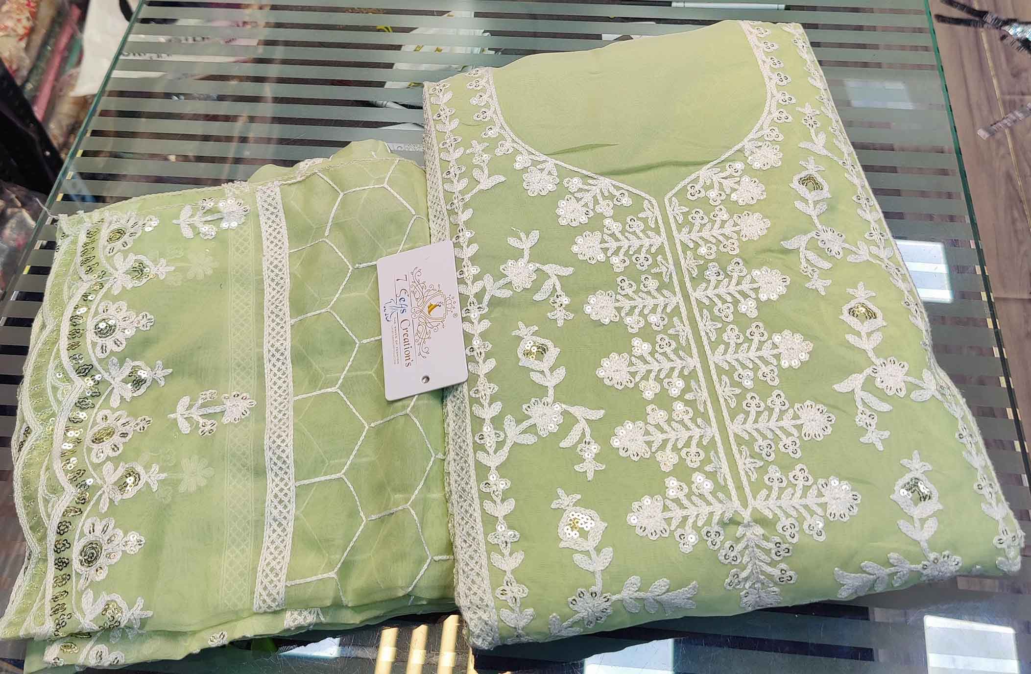 DIVINE MESSENGER | 03 Divine Fab Latest Ladies Suits | santoon embroidery & beautiful sequins work all over