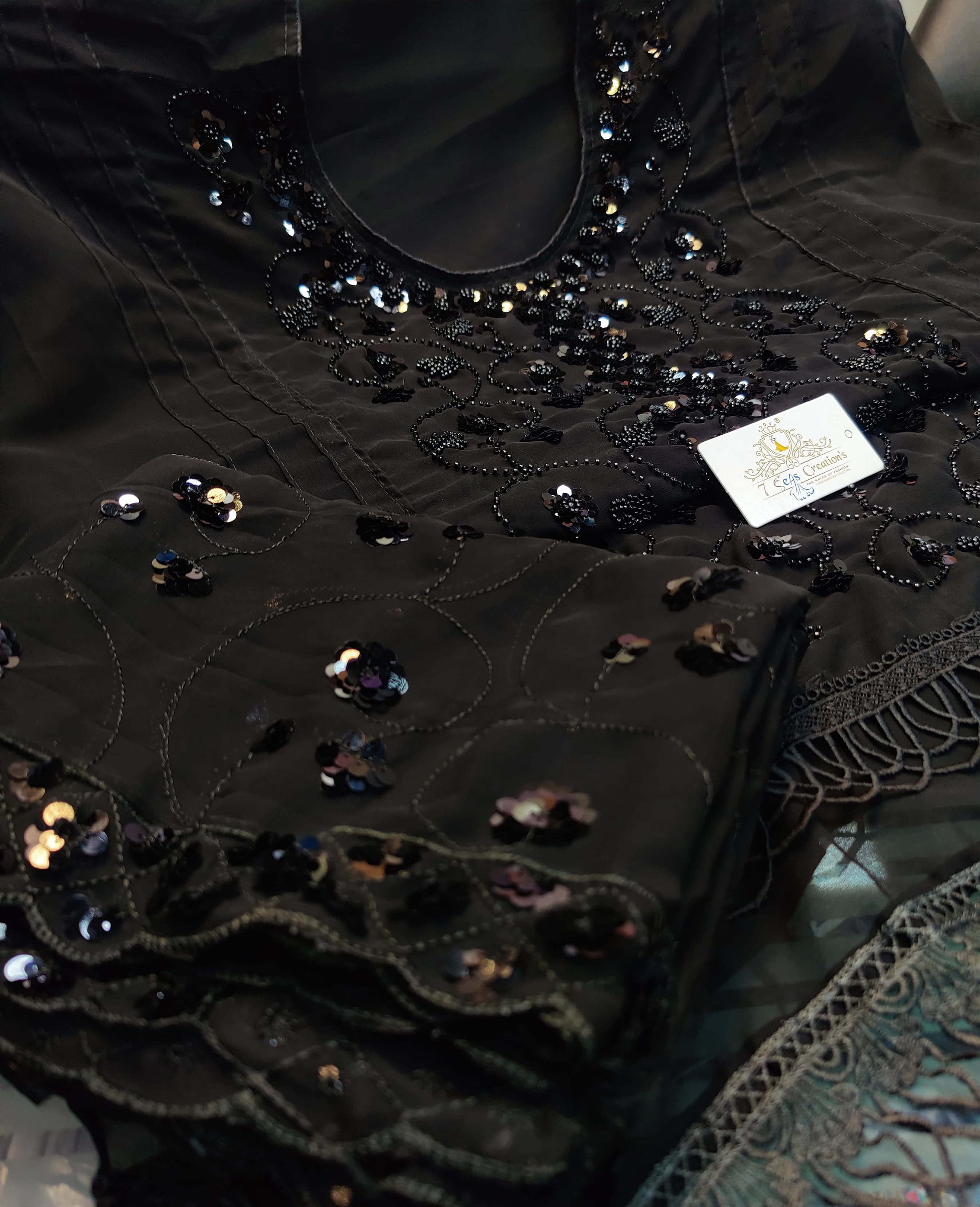 DIVINE MESSENGER | Divine Fab Latest Ladies Suits | Georgette with beautiful embroidery, 3D sequins & heavy beads