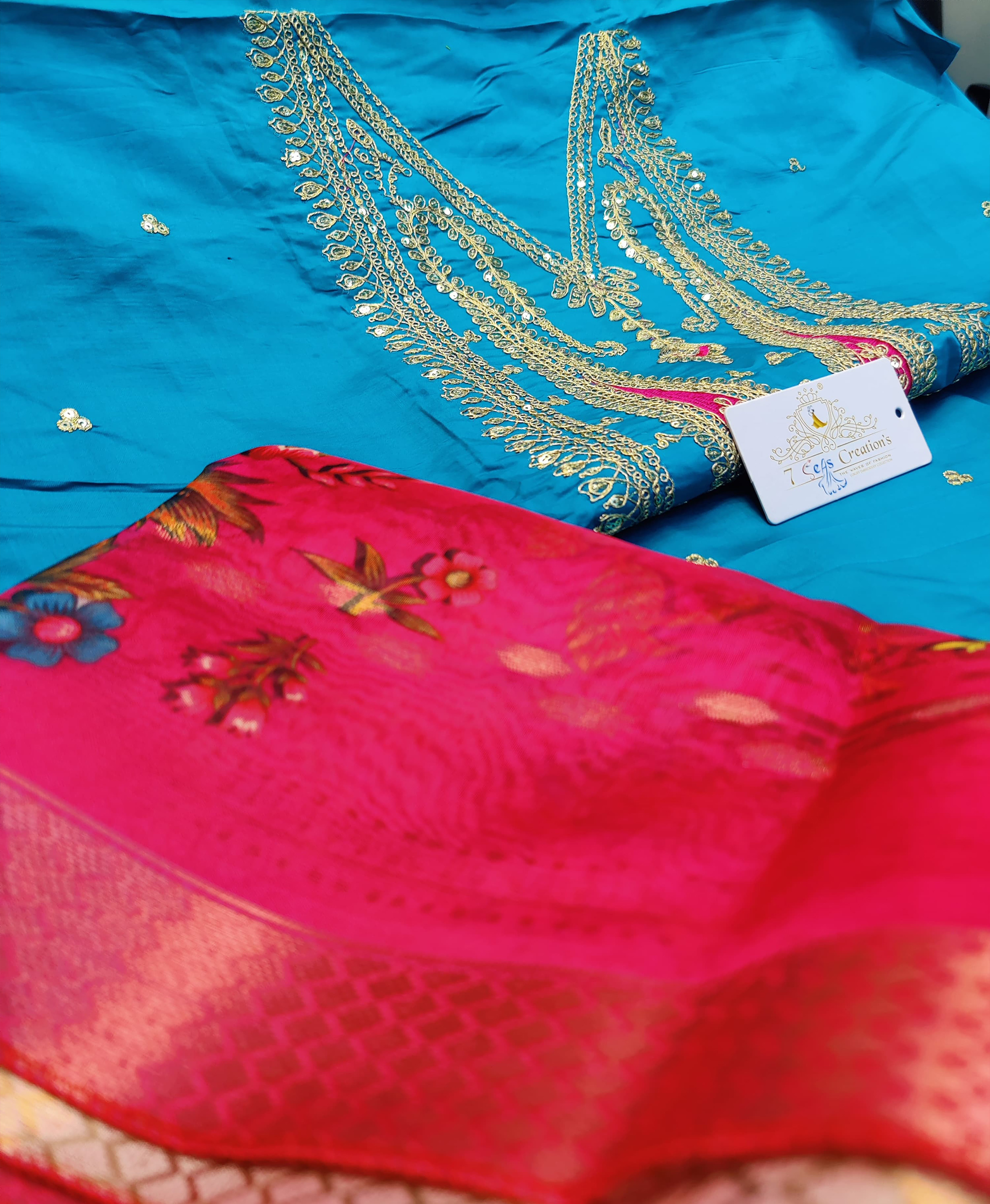DIVINE MESSENGER | 02 Divine Fab Latest Ladies Suits | Organza with beautiful digital printing & weaving