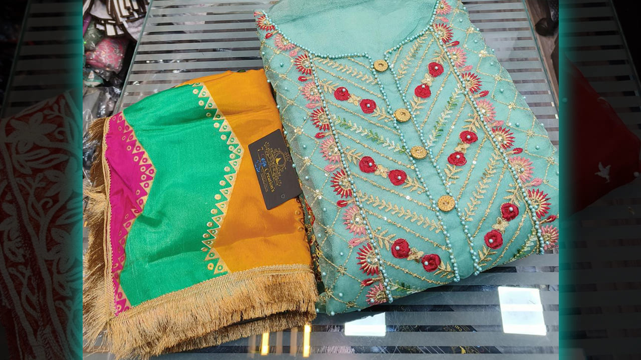7 Seas Creation's Trending Suits | Organza With Beautiful Embroidery & Heavy Sequins Work All Over