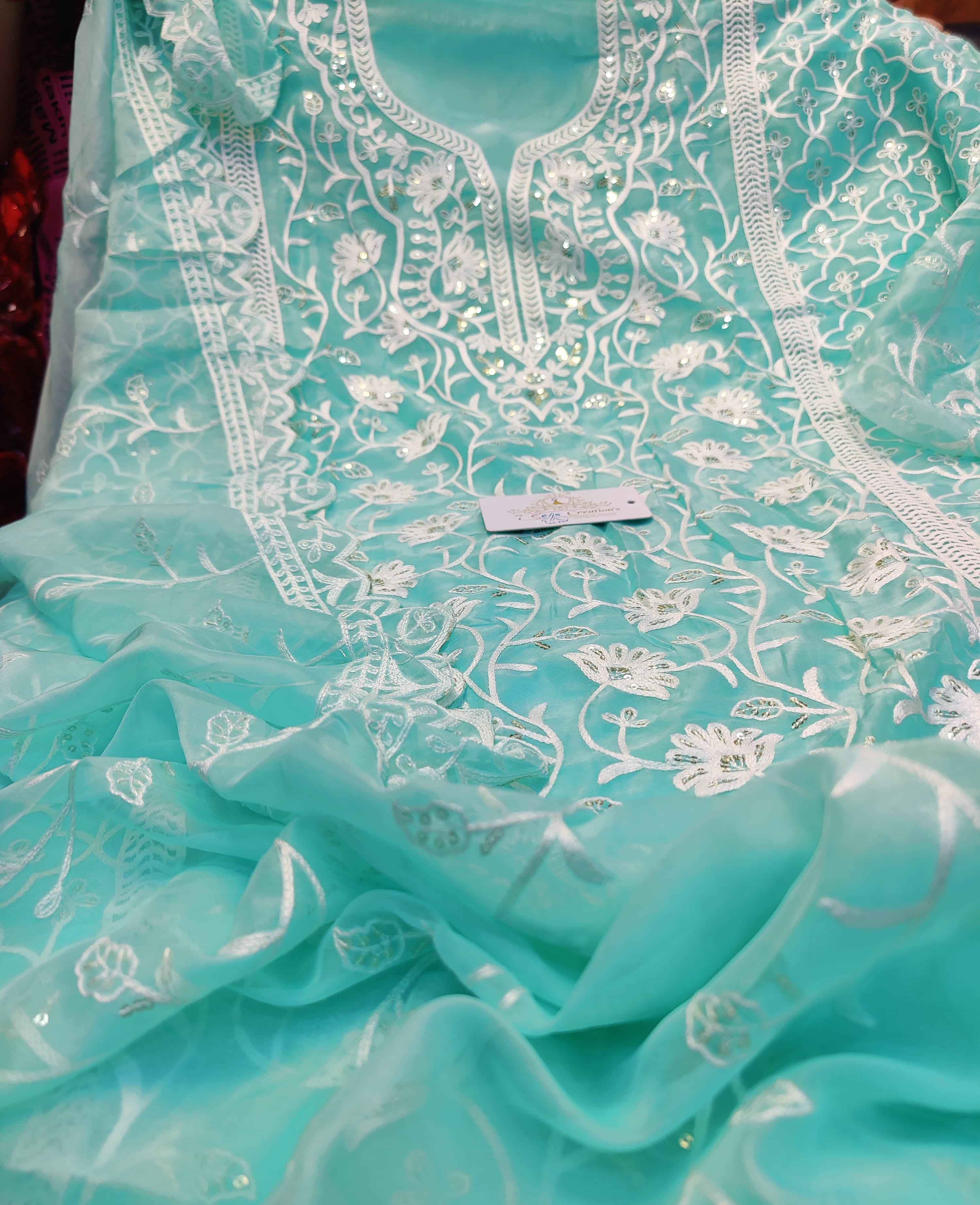 DIVINE MESSENGER | 04 
Divine Fab Latest Ladies Suits | Santoon  DUPATTA - Soft organza with heavy embroidery