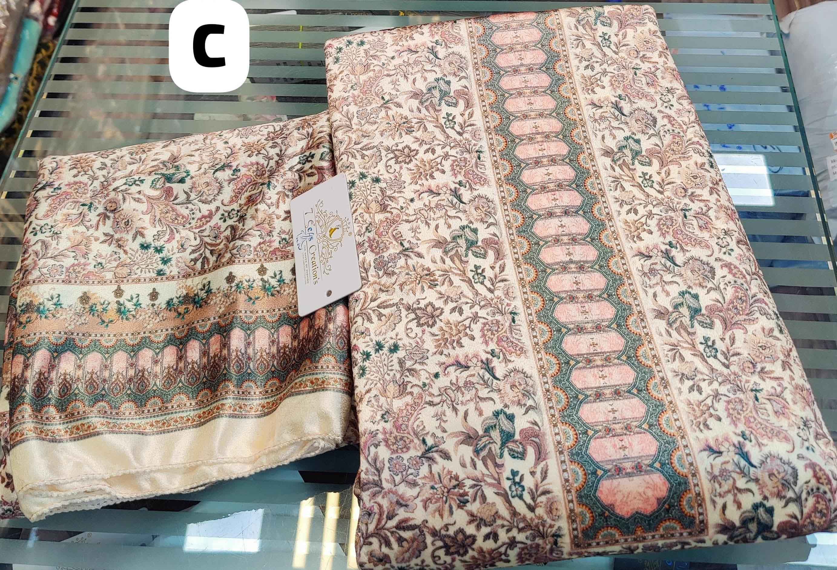 DIVINE MESSENGER | 03 Divine Fab Latest Ladies Suits | Material velvet with beautiful digital printing