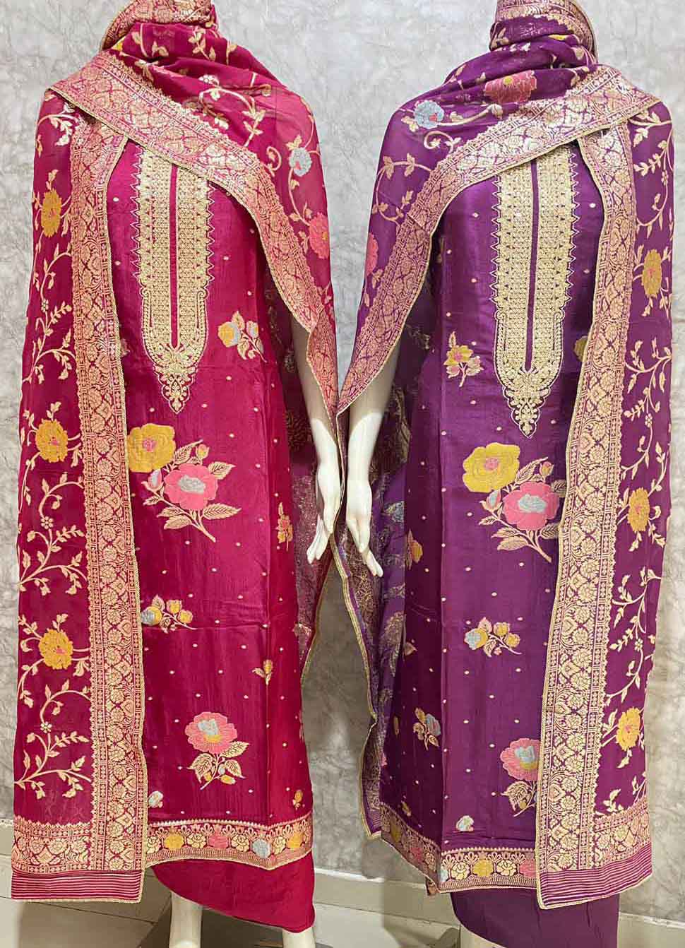 DIVINE MESSENGER | Divine Fab Latest Ladies Suits | Top pure silk Jacquard with work Dupatta pure silk Jacquard