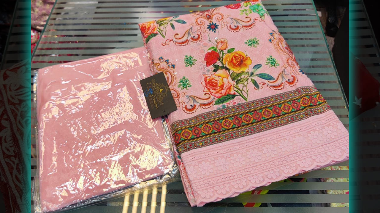 7Seas Creation's Suits | Pure Cotton Beautiful Chikankari Embroidery & Sequins Work All Over #shorts