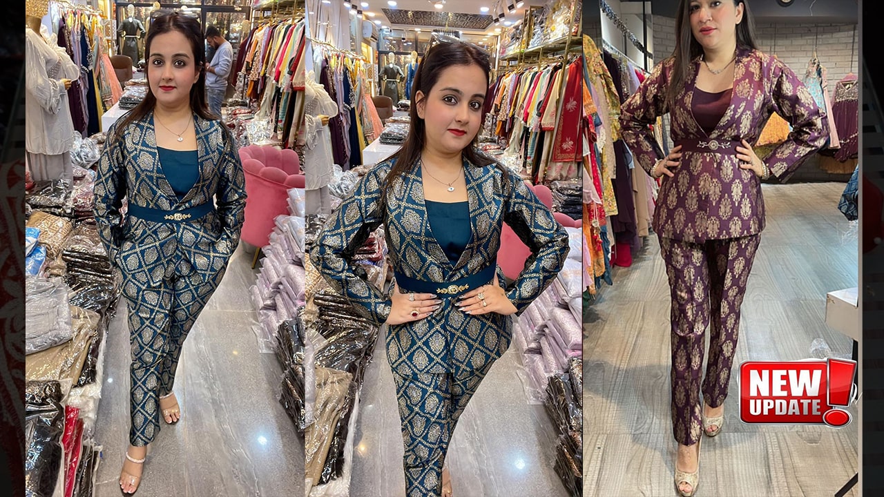 Divine Fab Latest Ladies Suits | Beautiful Brocade Coord Set With Designer Belt