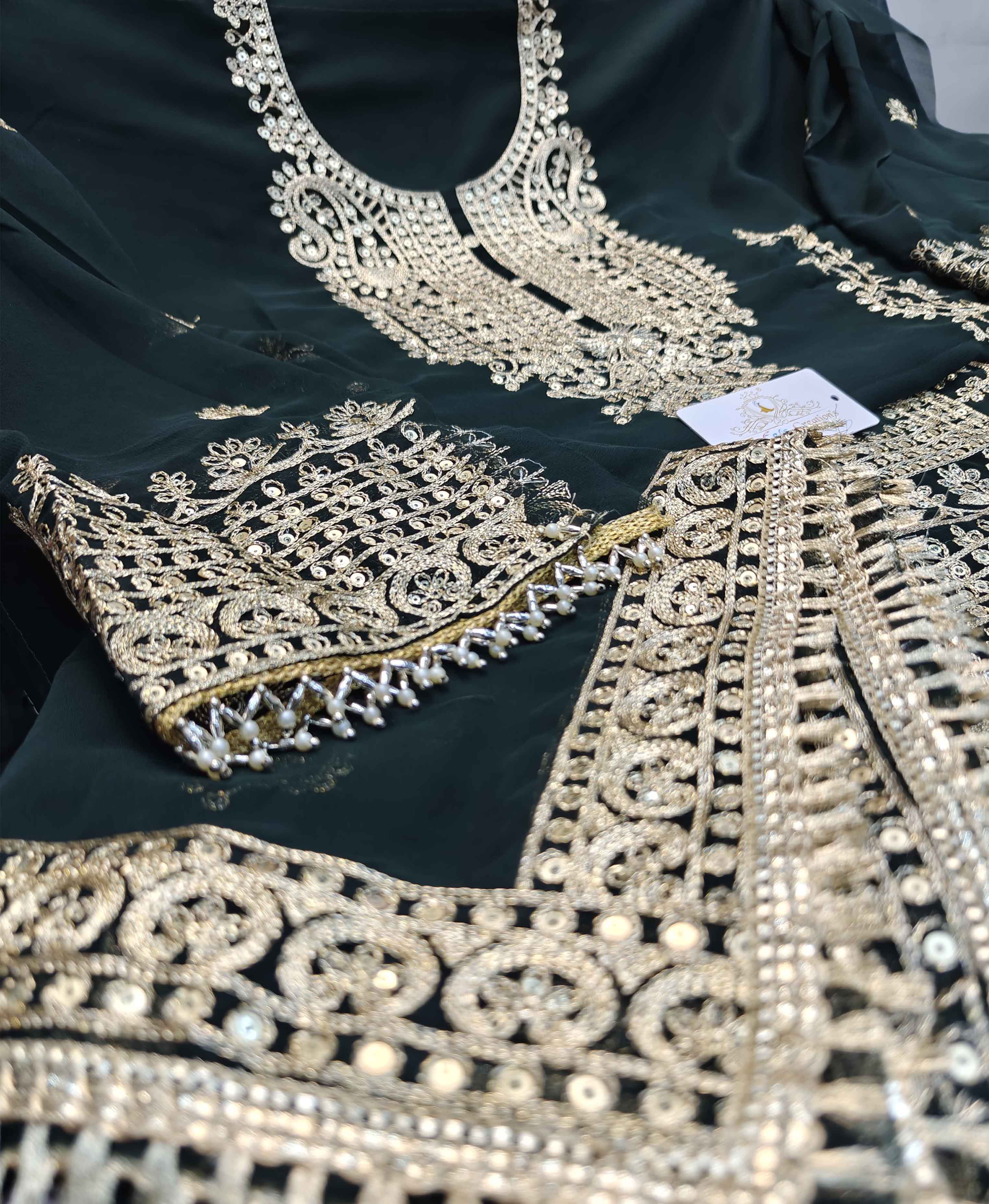 DIVINE MESSENGER | 03 Divine Fab Latest Ladies Suits |  Georgette with beautiful embroidery & sequins