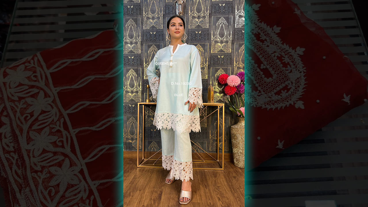 QUEENS'av Latest Suits | Beautiful Super Comfortable Pure Mul Cotton Pakistani Coord Set #shorts