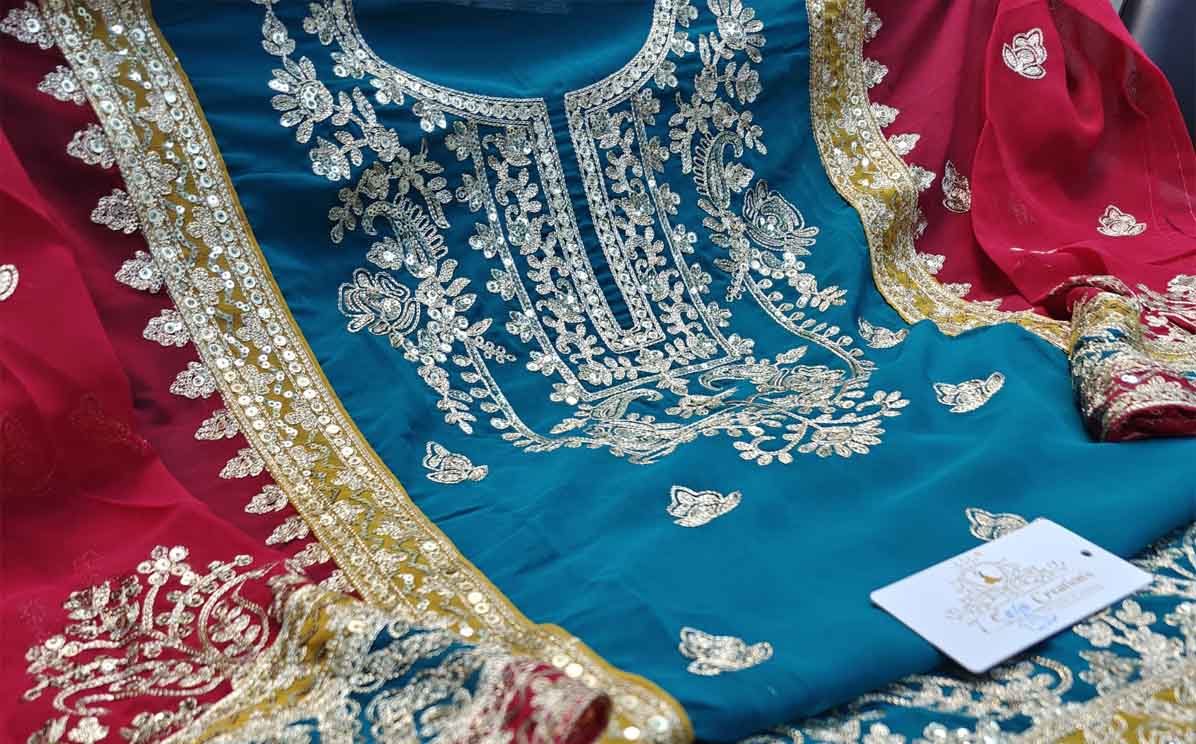 DIVIVNE MESSENGER Latest Ladies Suits | Georgette with absolutely gorgeous embroidery, sequins