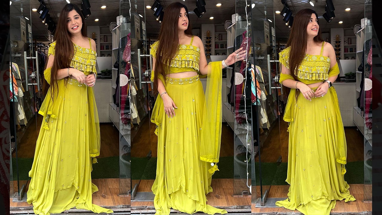 Divine Fab Latest Lehanga | Beautiful Georgette Lehenga With Hand Embroidery All Over #shorts
