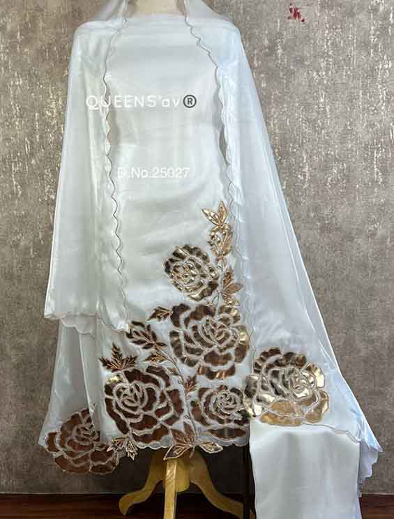 shimmer organza shirt full size beautiful leather beautifully done Premium shantoon premium shimmer