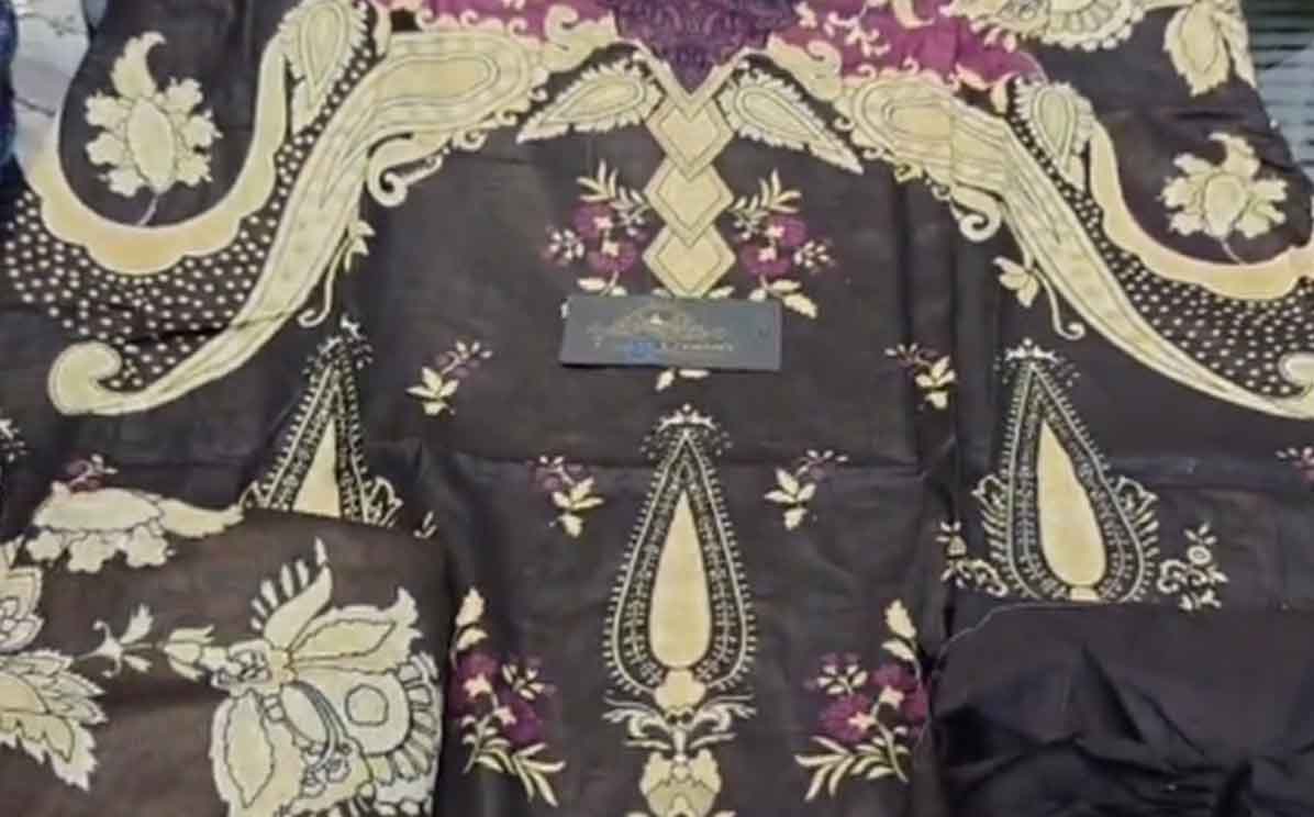 Stitched Cotton with beautiful digital printing Crochet laces