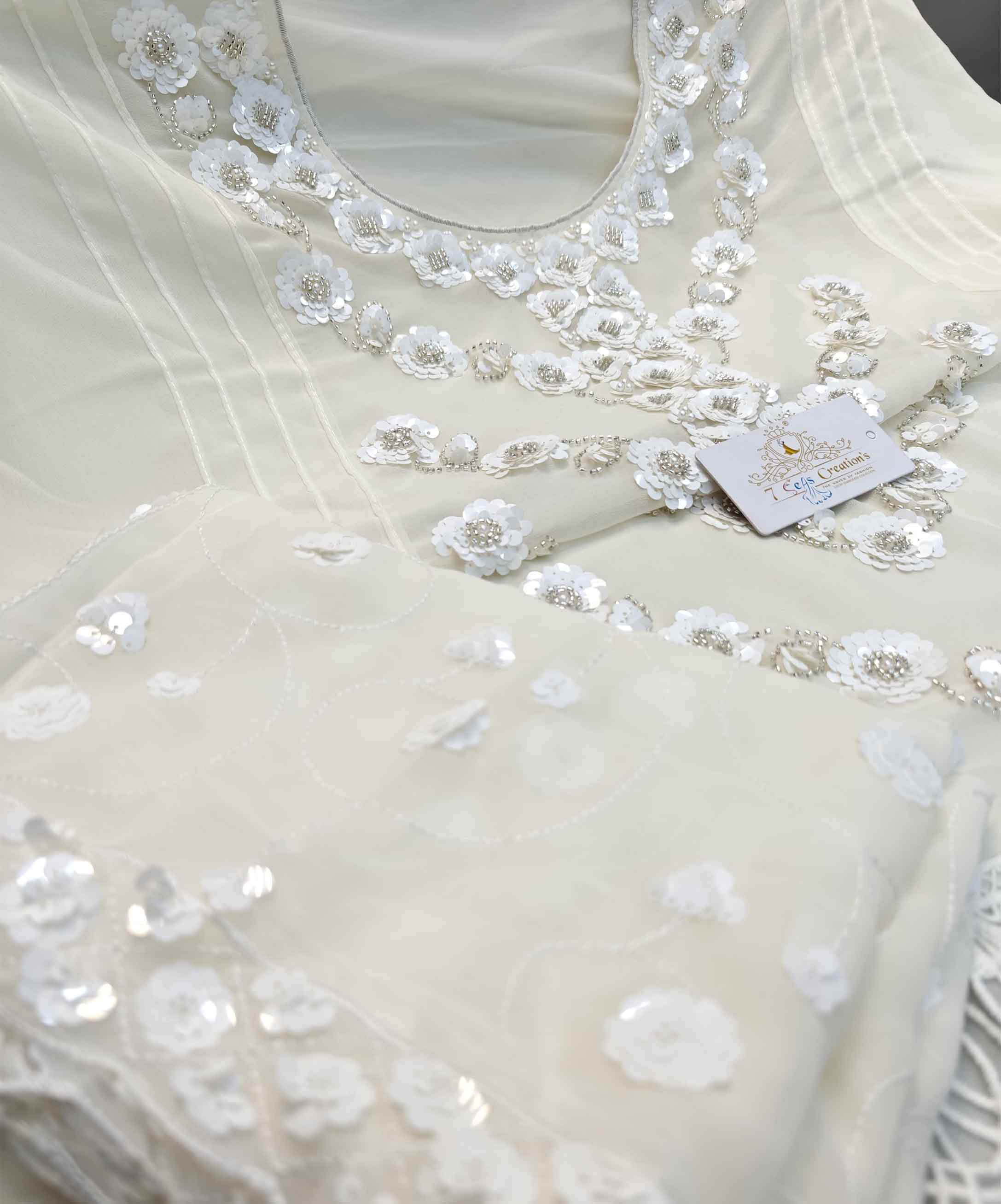 DIVINE MESSENGER |
 Divine Fab Latest Ladies Suits | Georgette with heavy embroidery & 3D sequins