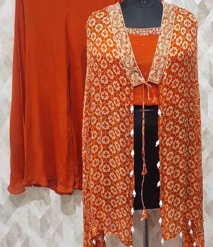 DIVINE MESSENGER | Divine Fab Latest Ladies Suits | pure chinon over coat with chinon blause
