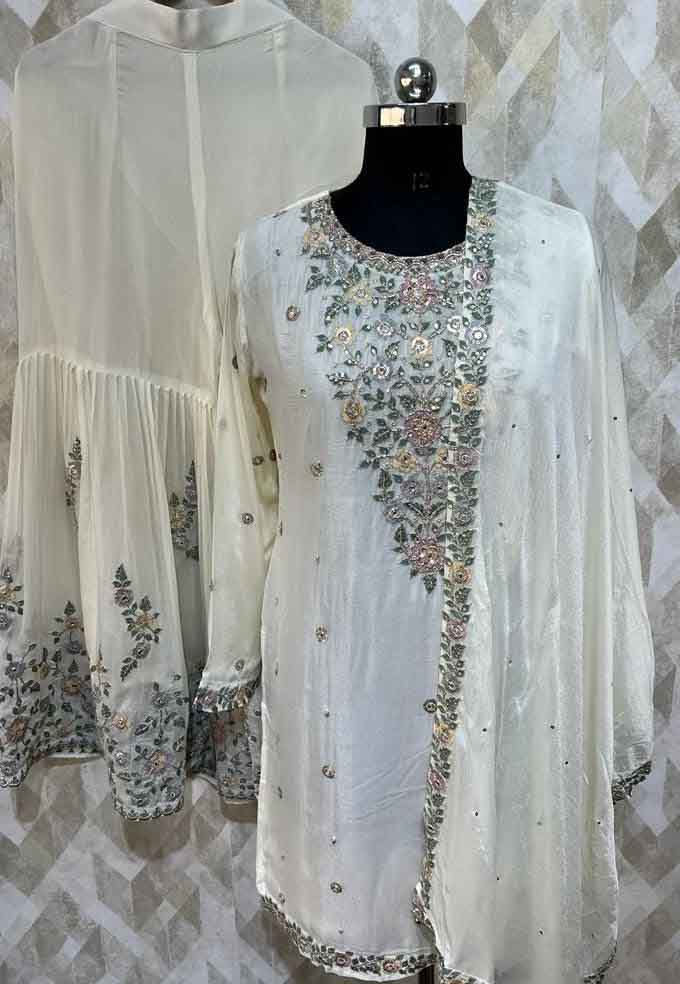 DIVINE MESSENGER | Divine Fab Latest Ladies Suits | pure chinon embroidered Dupatta pure chinon