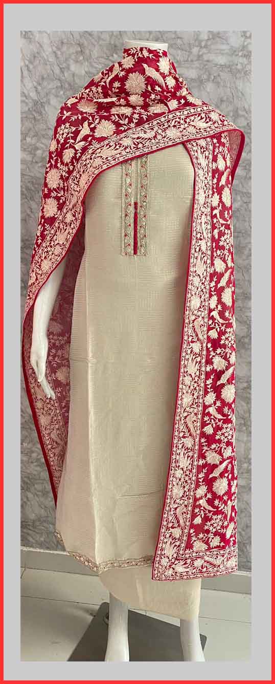 DIVINE MESSENGER | Divine Fab Latest Ladies Suits | pure tissue zari embroidery Dupatta heavy embroidery