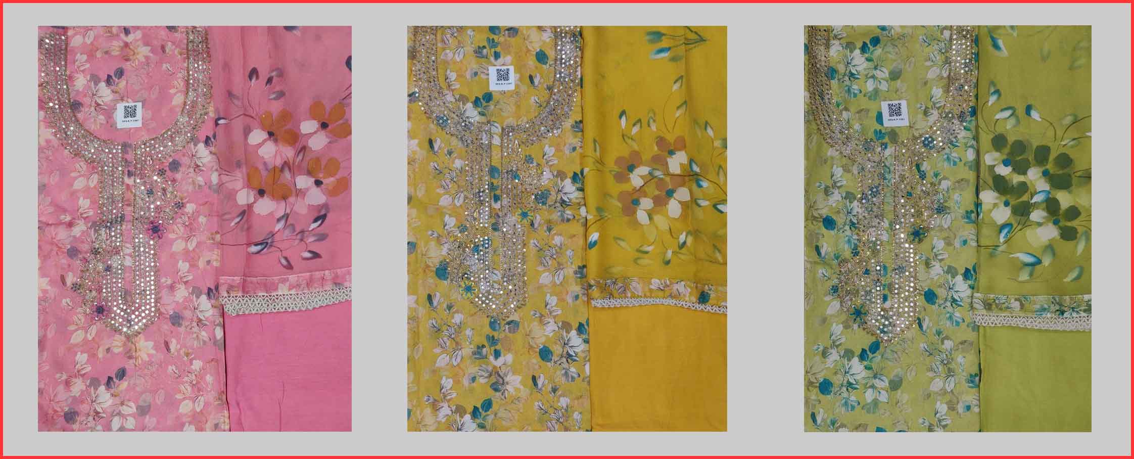 DIVINE MESSENGER | Divine Fab Latest Ladies Suits | cotton handwork Dupatta pure chiffon brush paint Bottom