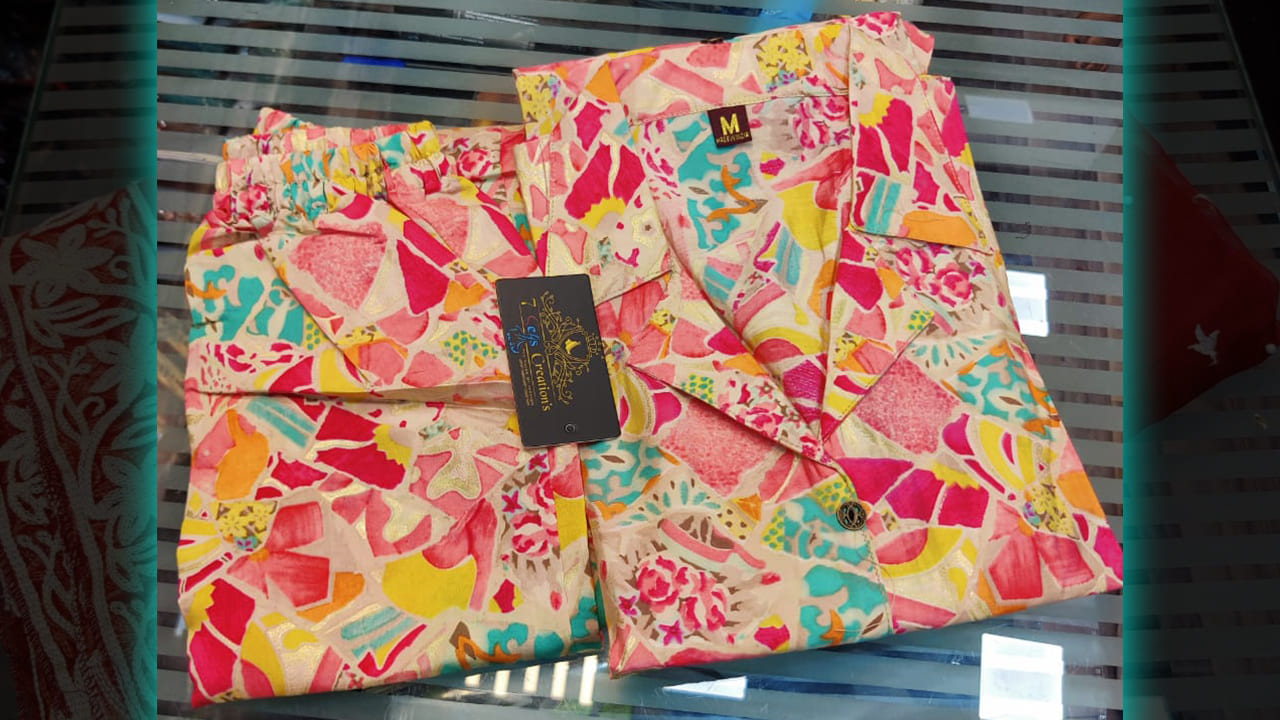 7Seas Creation's Suits | Stitched Pure Muslin Cotton with Beautiful Digital Printing All Over