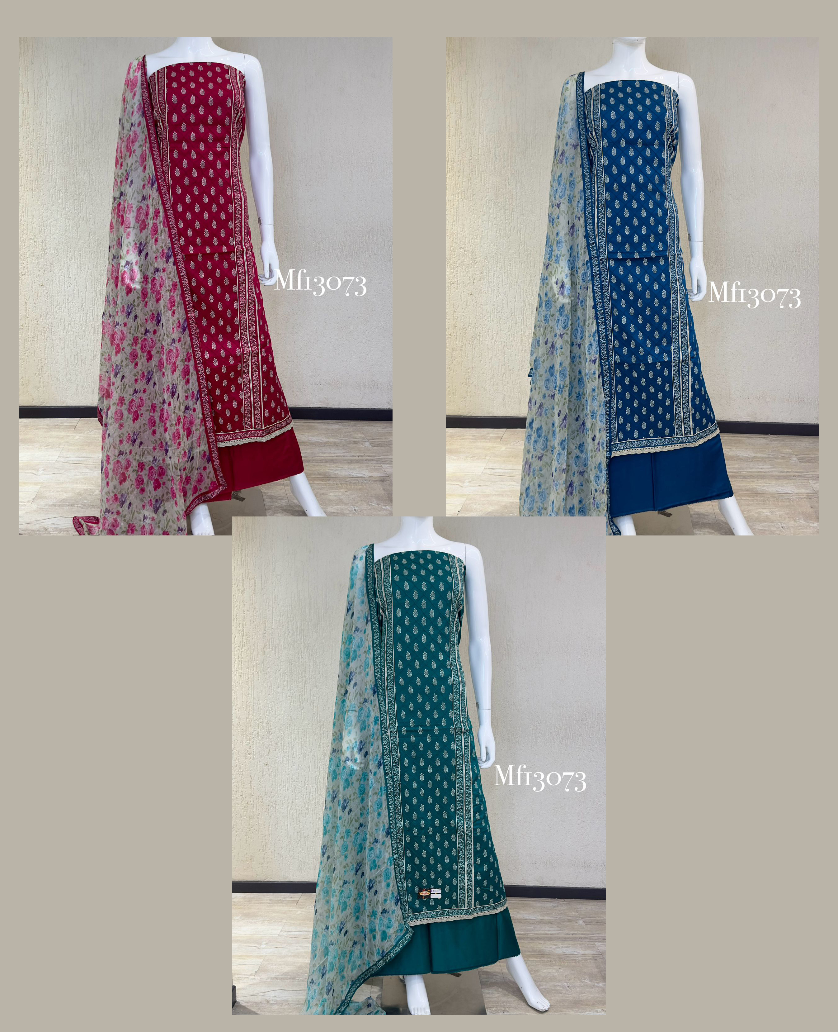 DIVINE MESSENGER | Divine Fab Latest Ladies Suits | Top pure cotton satin printex with Dupatta pure chiffon printed