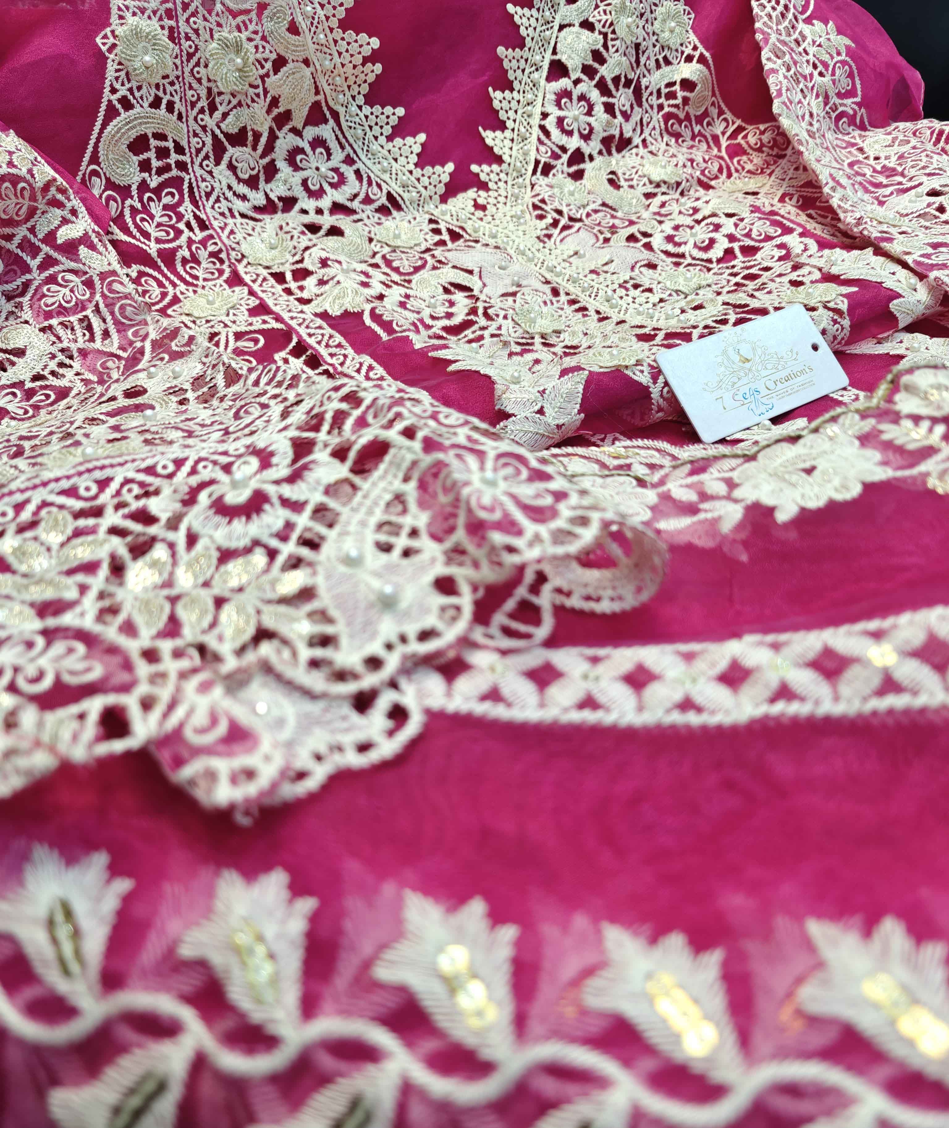 DIVINE MESSENGER | Divine Fab Latest Ladies Suits | embroidery, sequins, cutting pasting work, Mottis, 3d flower work