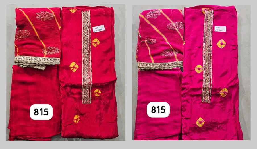 DIVINE MESSENGER | 815-Divine Fab Latest Ladies Suits | CRAP SILK with work DUPATTA