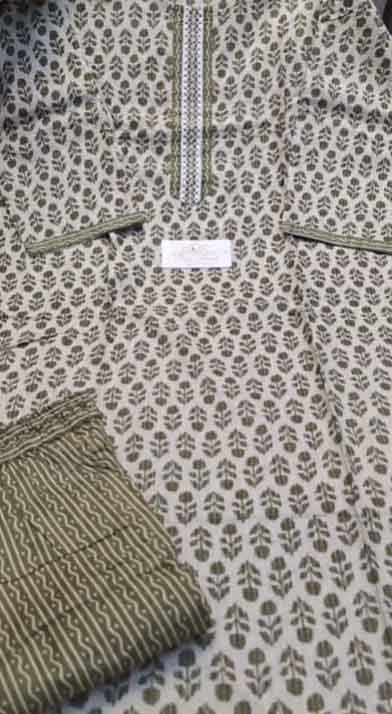 DIVINE MESSENGER |  Latest Ladies Suits | Stitched Pure Cotton Ready-made Back printed 02