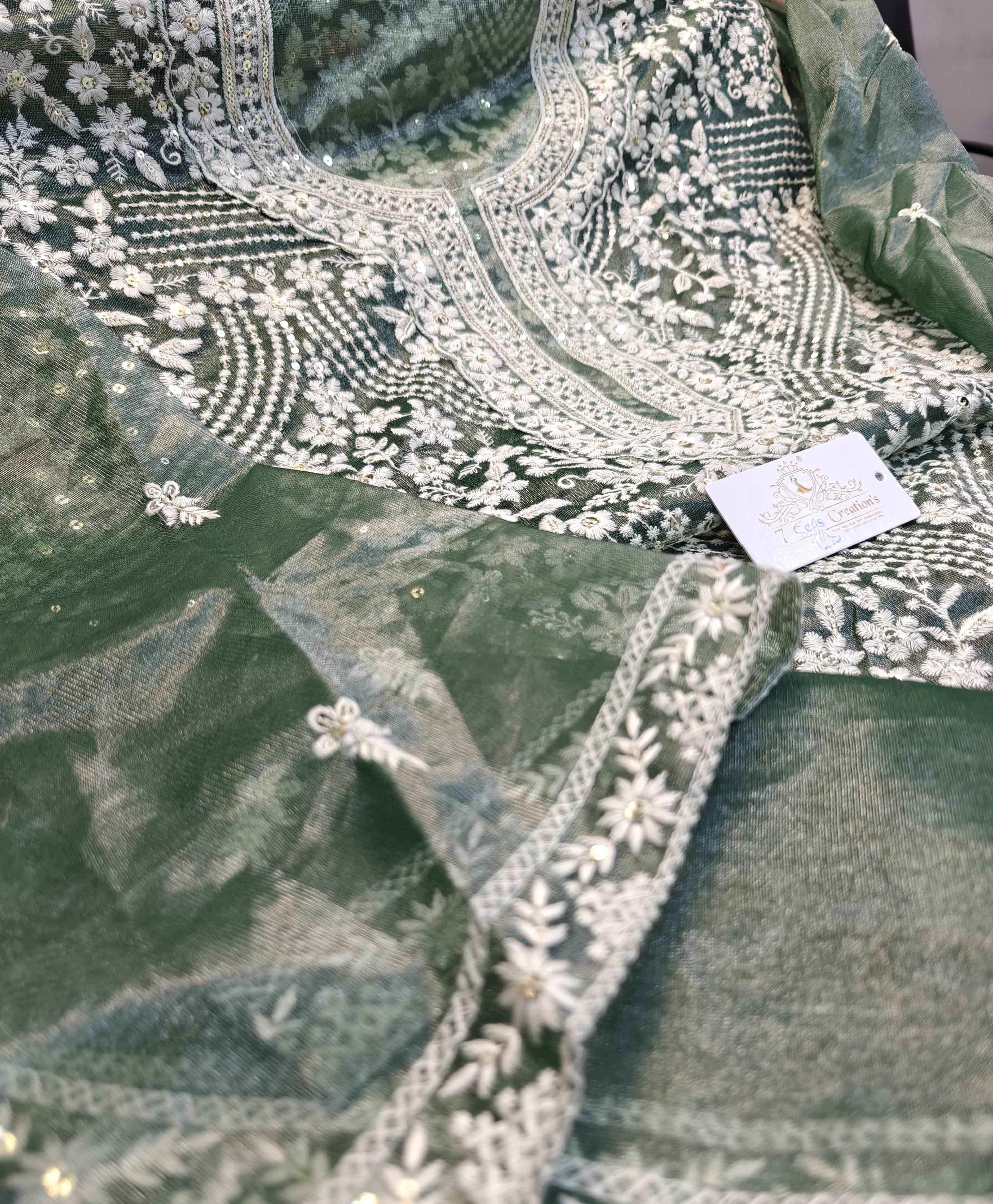 DIVINE MESSENGER | Divine Fab Latest Ladies Suits | beautiful & heavy embroidery with sequins work Including sleeves