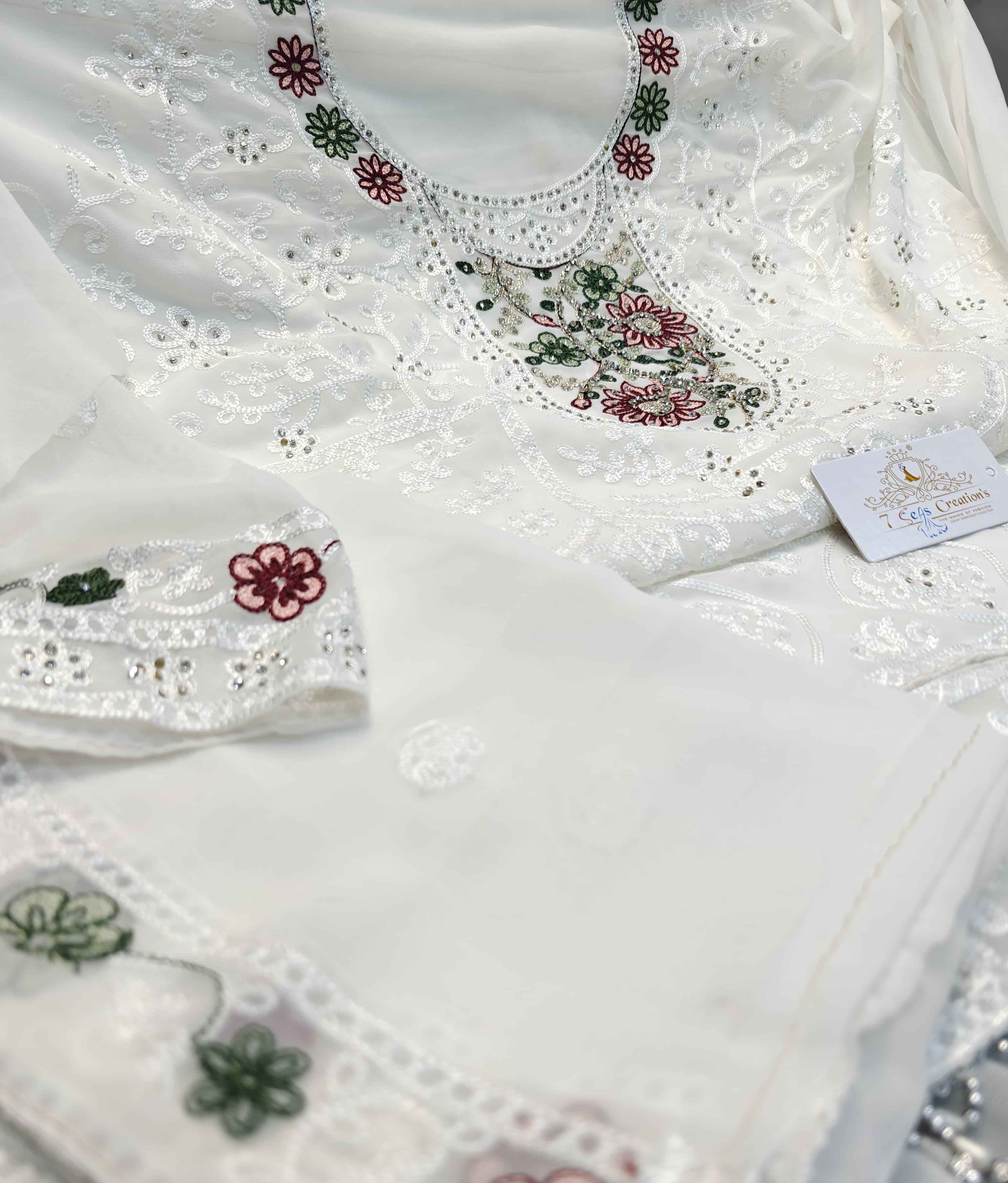 DIVINE MESSENGER | Divine Fab Latest Ladies Suits | Georgette with beautiful embroidery work