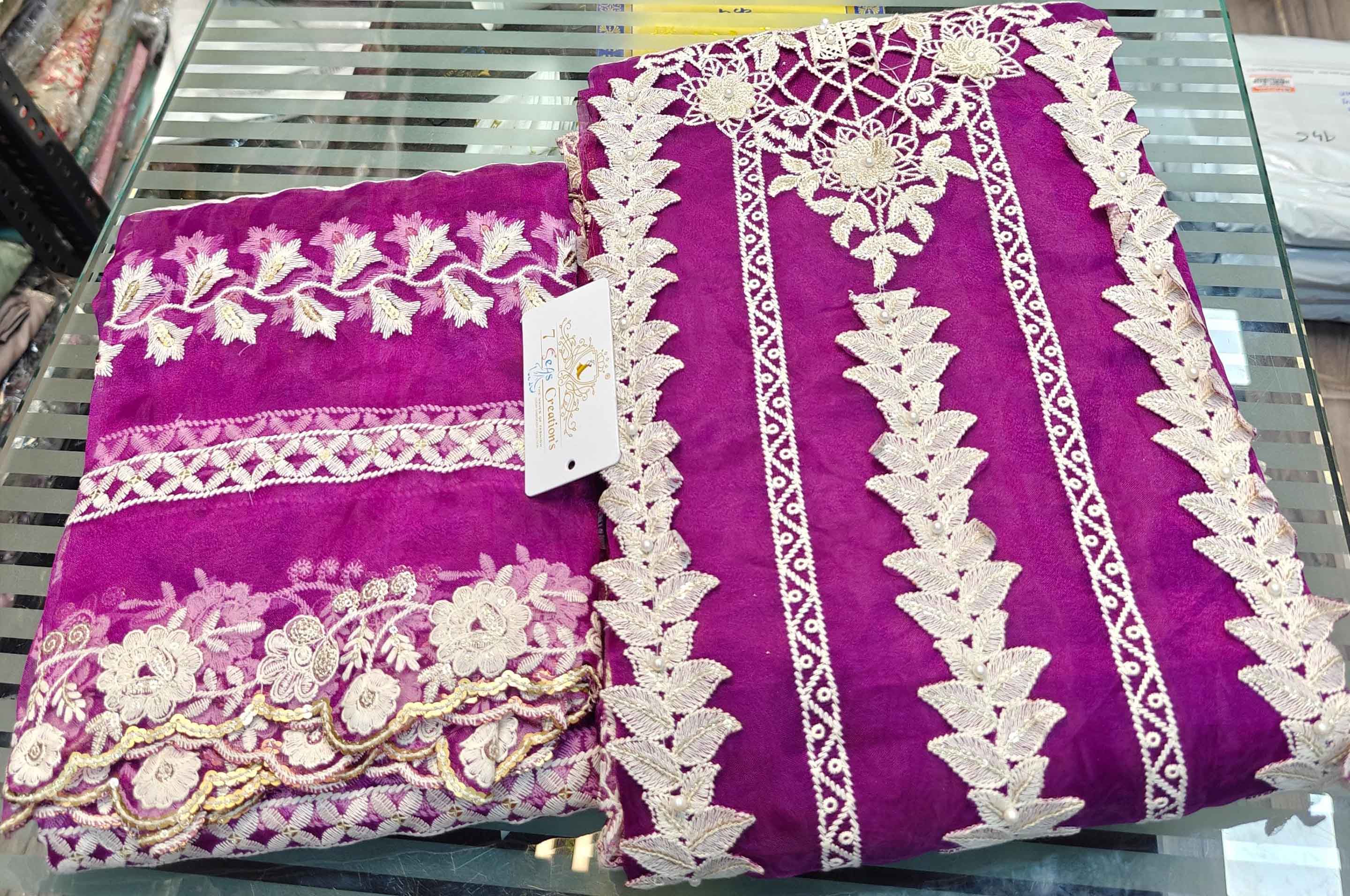 Divine Fab Latest Ladies Suits | Organza with heavy embroidery & beautiful sequins work