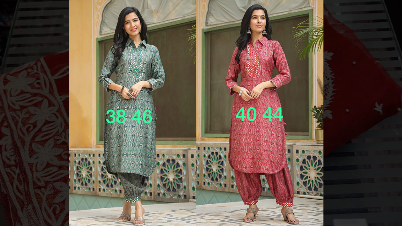 Divine Fab Latest Suits | Beautiful Printed Muslin Pathani Set With Hand Embroidery