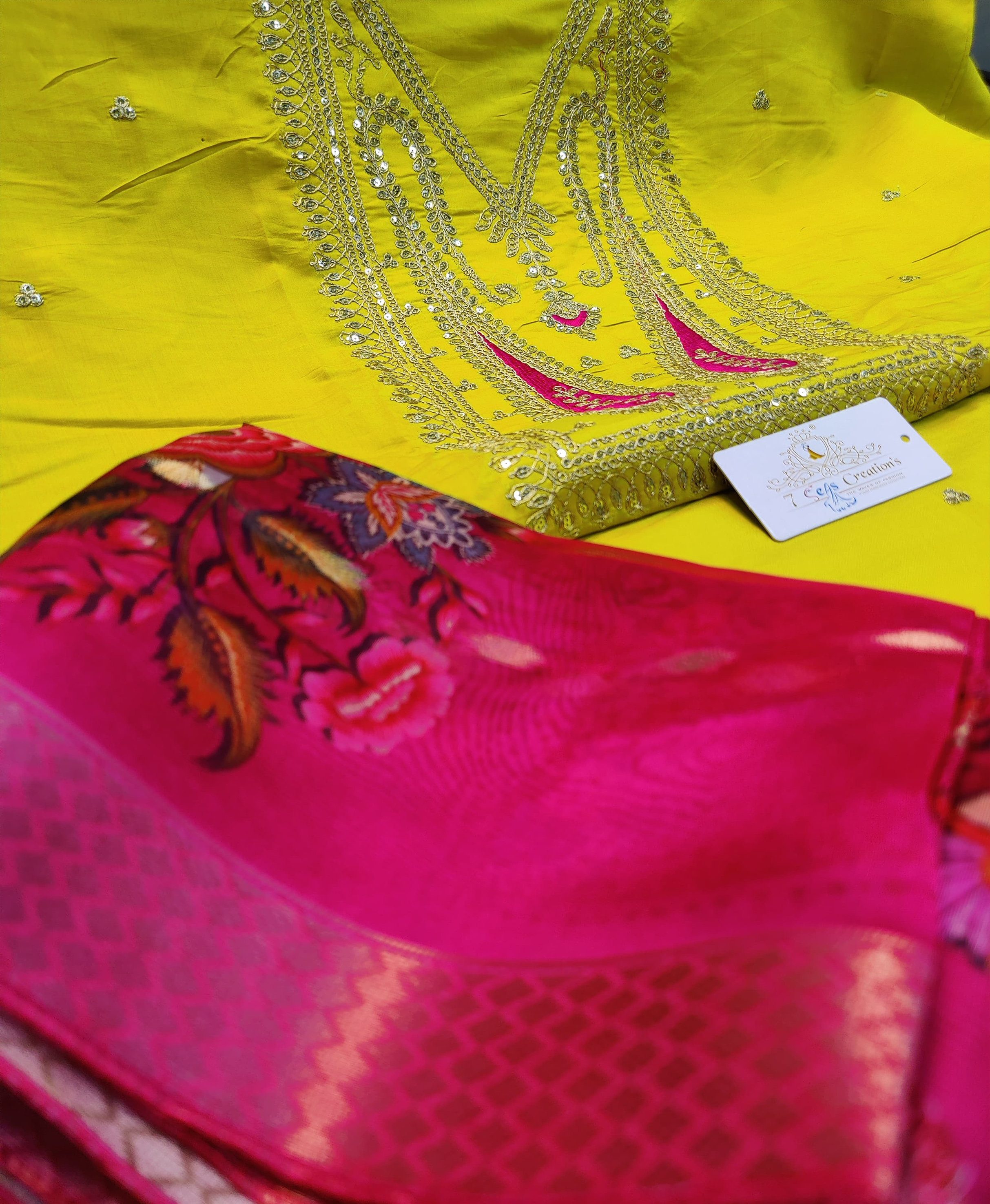 DIVINE MESSENGER | 04 Divine Fab Latest Ladies Suits | digital printing & weaving all over INNER & BOTTOM - Santoon