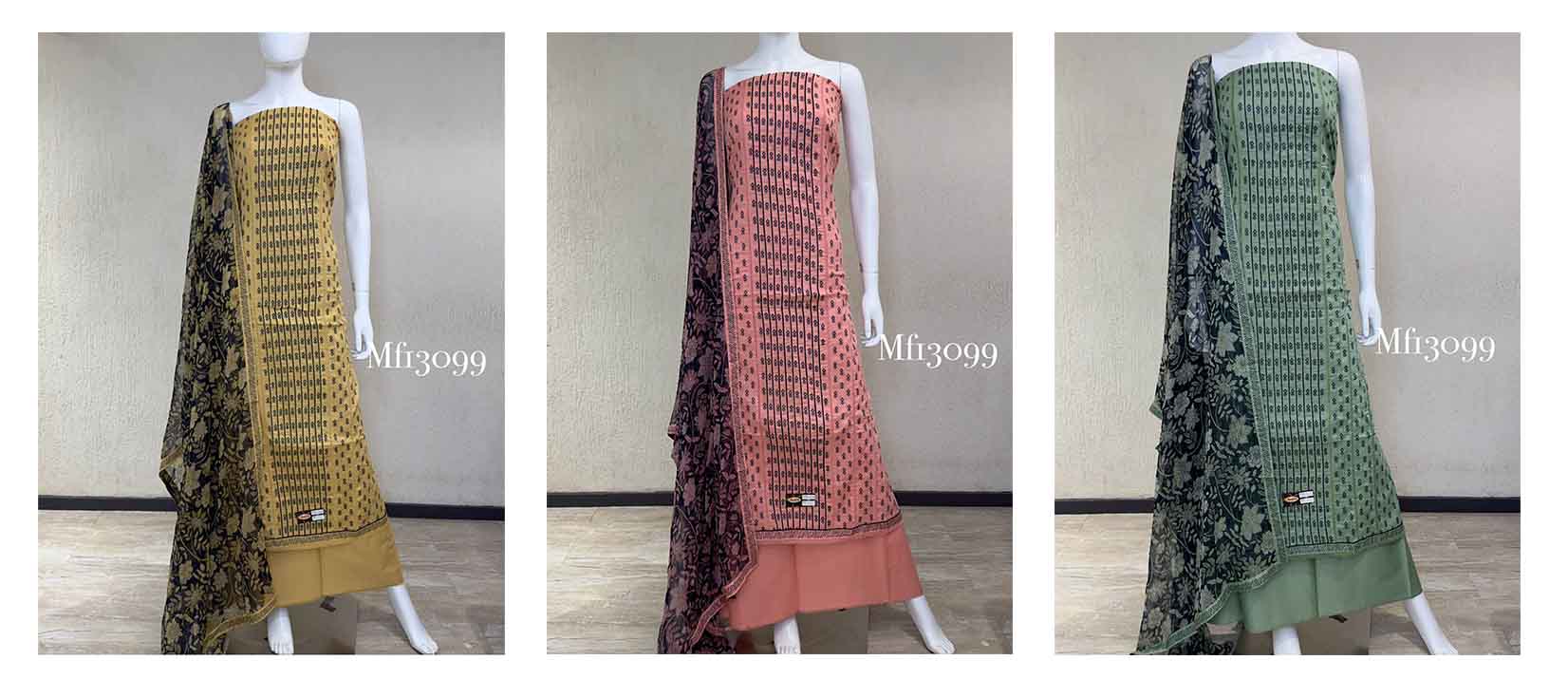 DIVINE MESSENGER | Divine Fab Latest Ladies Suits | pure chiffon printedBottom pure cotton satin