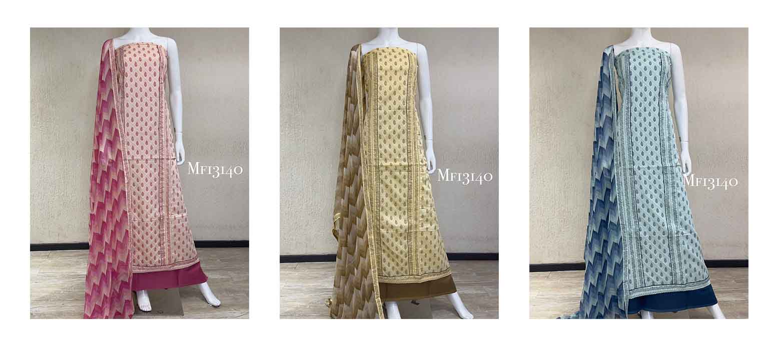 DIVINE MESSENGER | Divine Fab Latest Ladies Suits | pintex work Dupatta pure chiffon printedBottom pure cotton