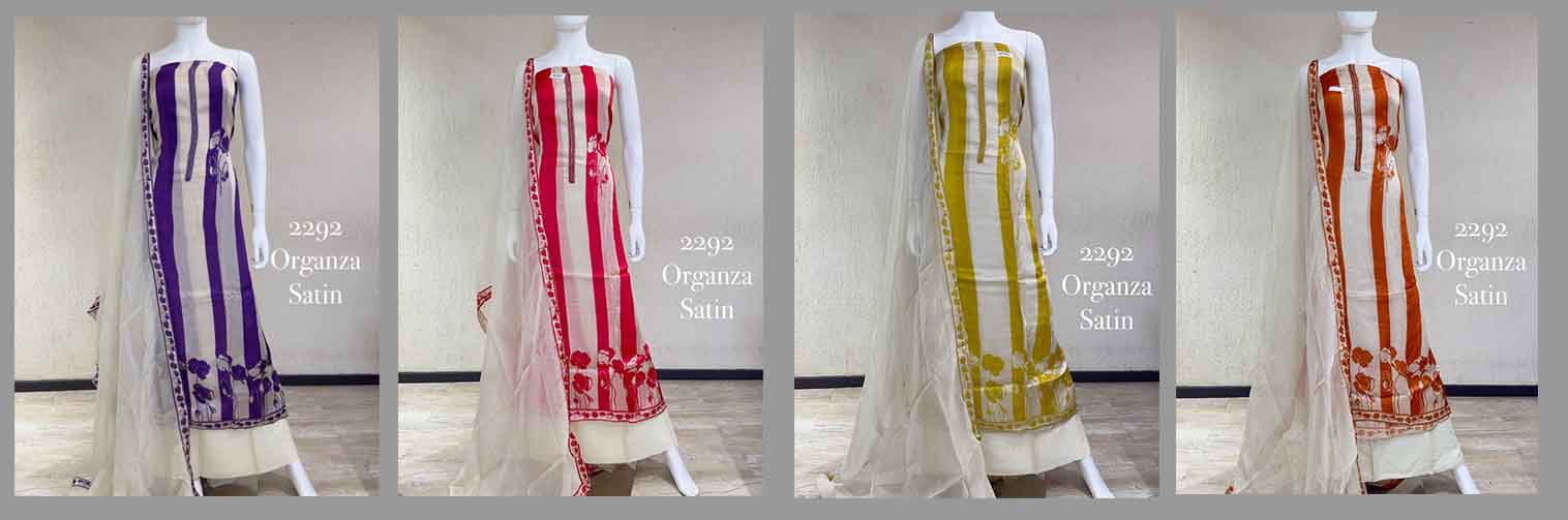 DIVINE MESSENGER | Divine Fab Latest Ladies Suits | Top pure organza satin work Dupatta pure organza