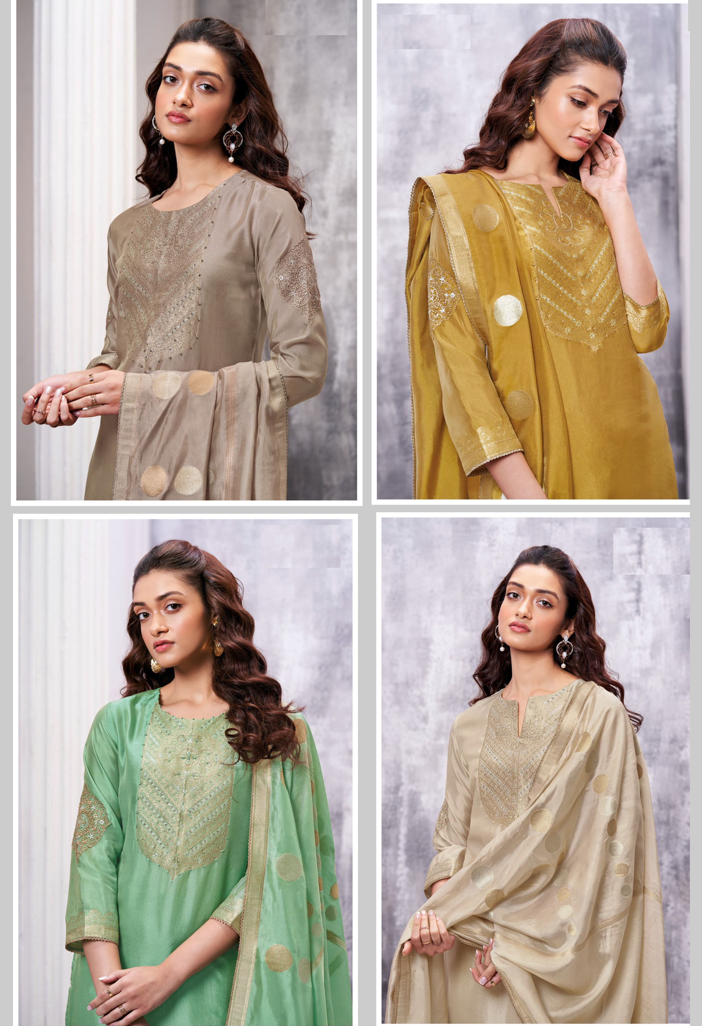 DIVINE MESSENGER | Divine Fab Latest Ladies Suits | PREMIUM WOVEN SILK JACQUARD WITH HAND WORK, EMBROIDERY