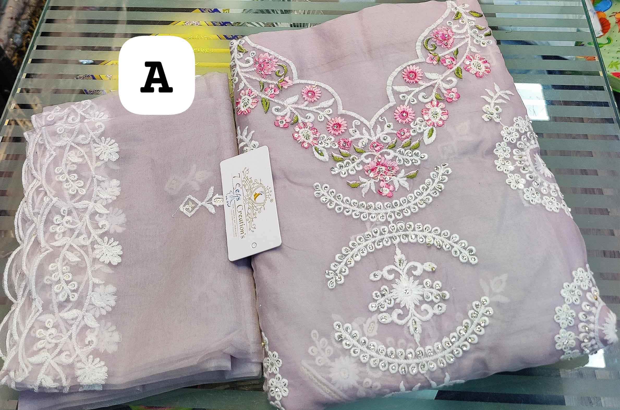 DIVIEN MESSENGER | Divine Fab Latest Ladies Suits | Organza with beautiful Multi-colored embroidery